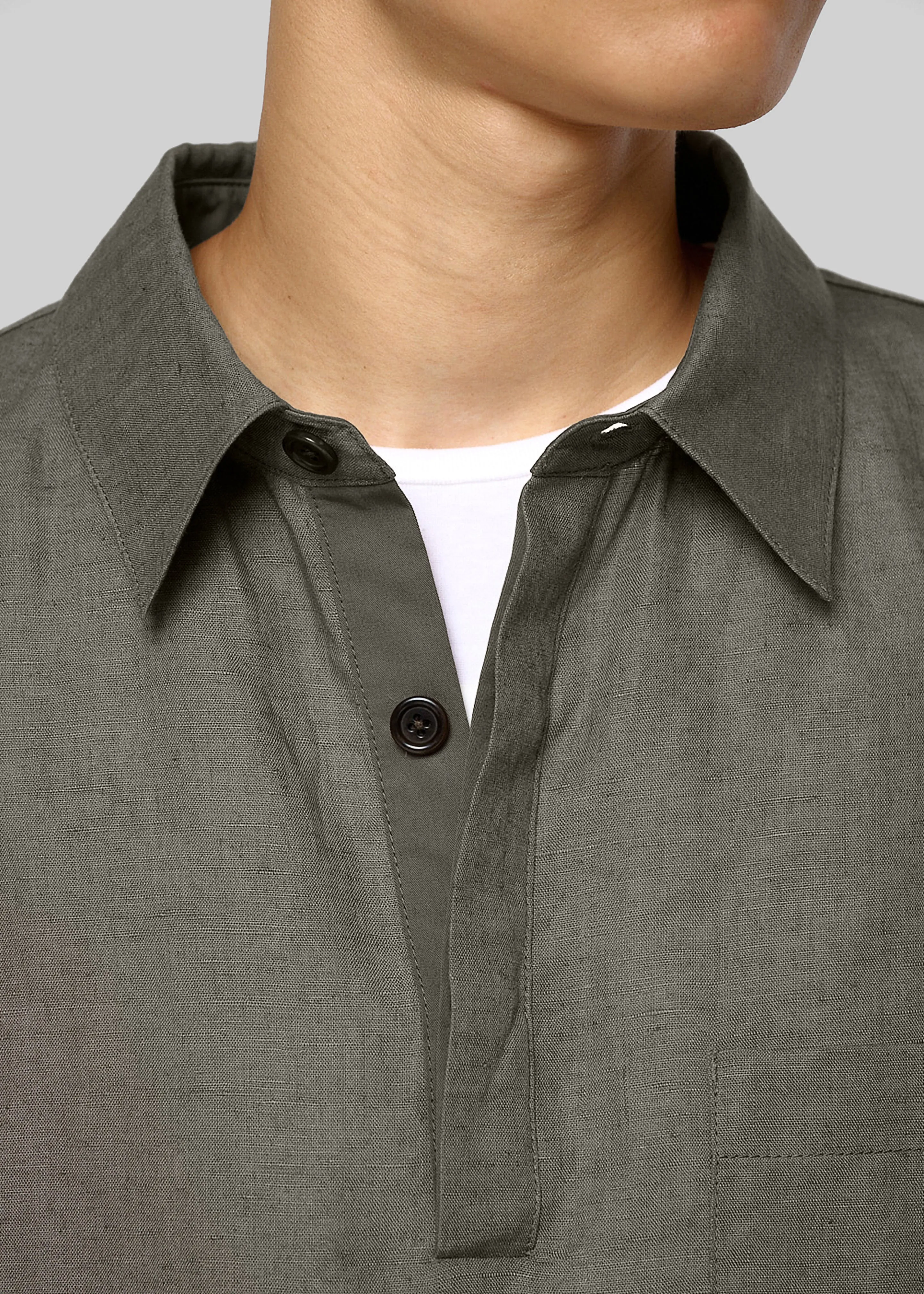 Amomento Linen Pullover - Khaki sold by Frankie Shop product image thumbnail 2