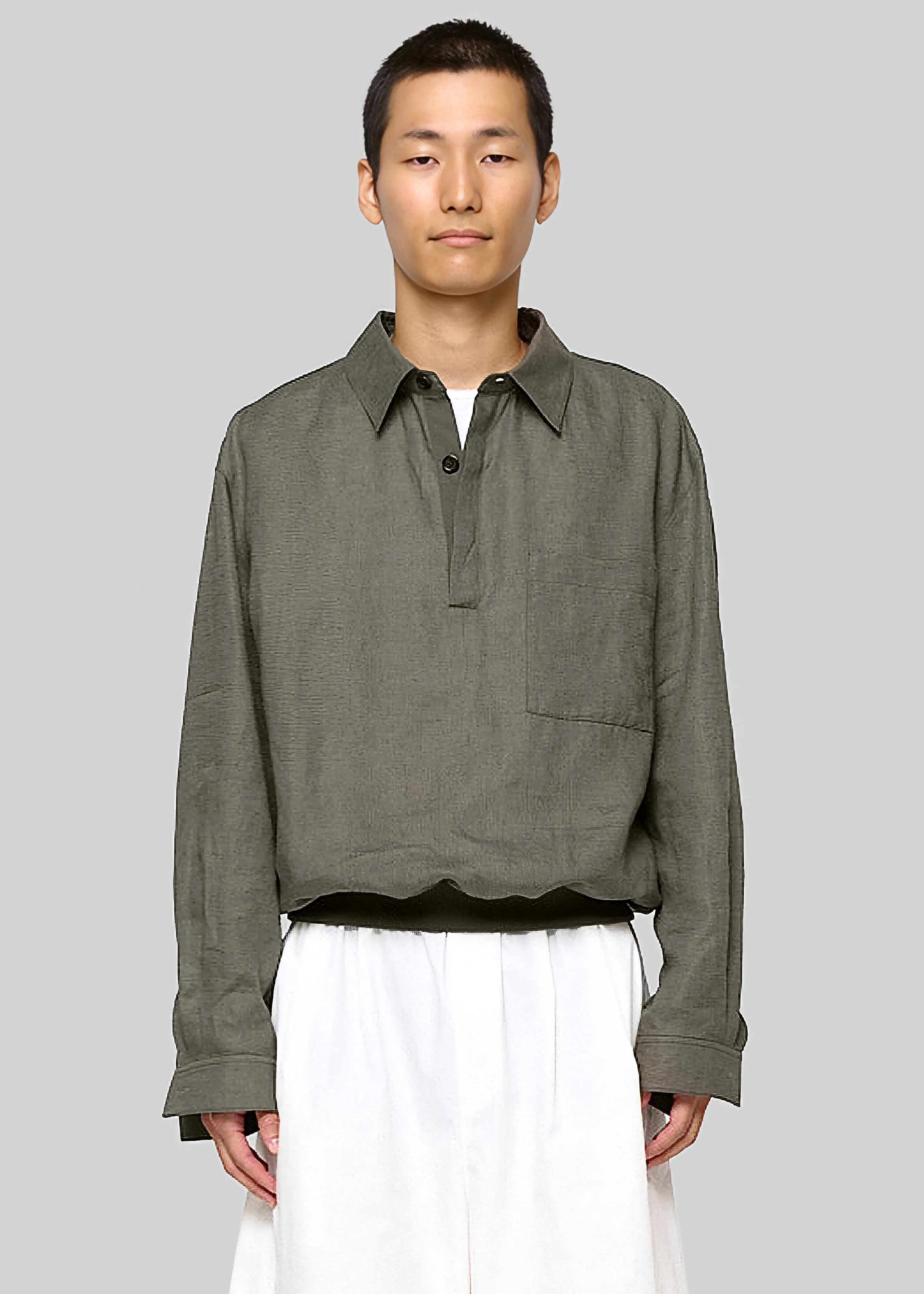 Amomento Linen Pullover - Khaki sold by Frankie Shop product image thumbnail 3