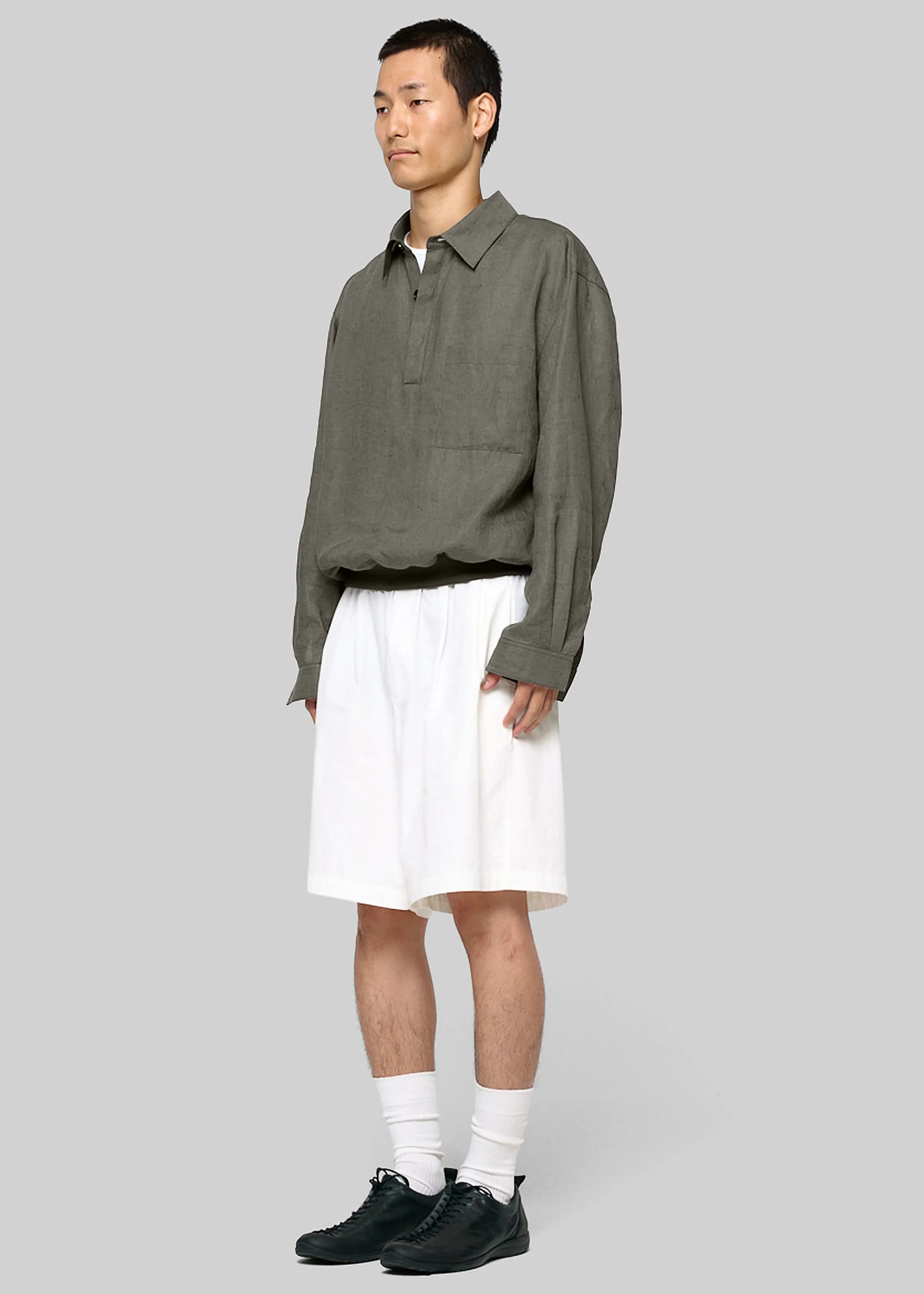 Amomento Linen Pullover - Khaki sold by Frankie Shop product image thumbnail 4