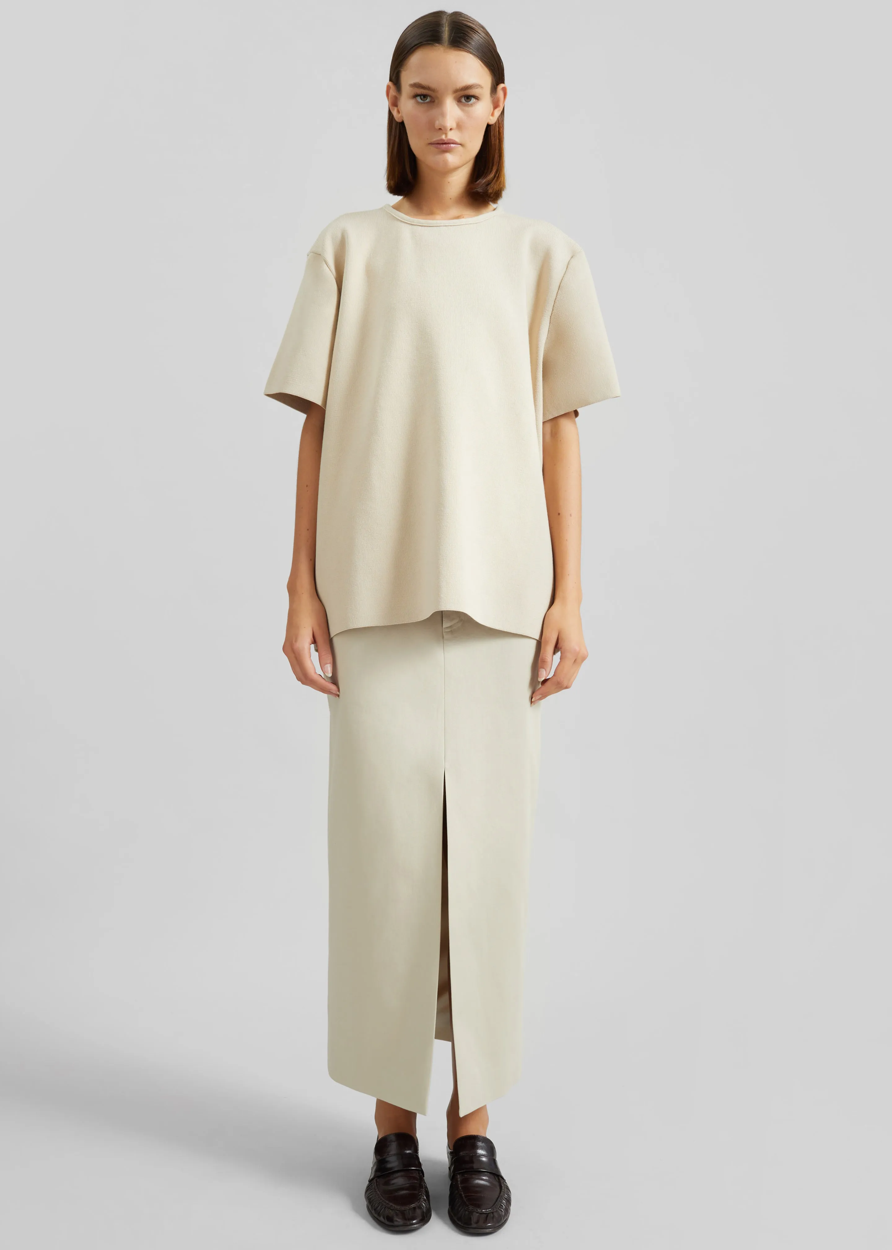 Leni Knit Oversized Top - Beige sold by Frankie Shop product image thumbnail 3
