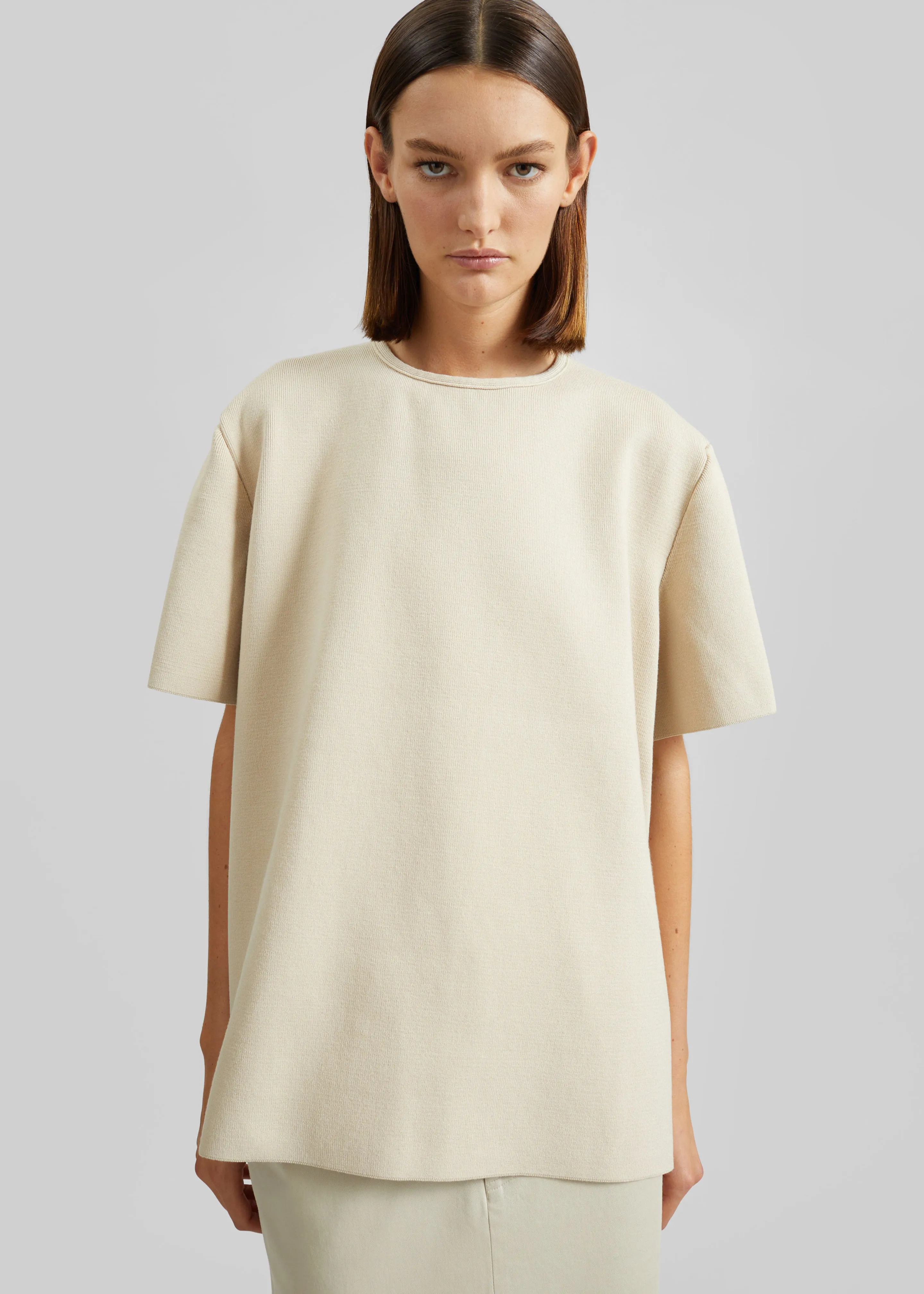 Leni Knit Oversized Top - Beige sold by Frankie Shop product image thumbnail 4