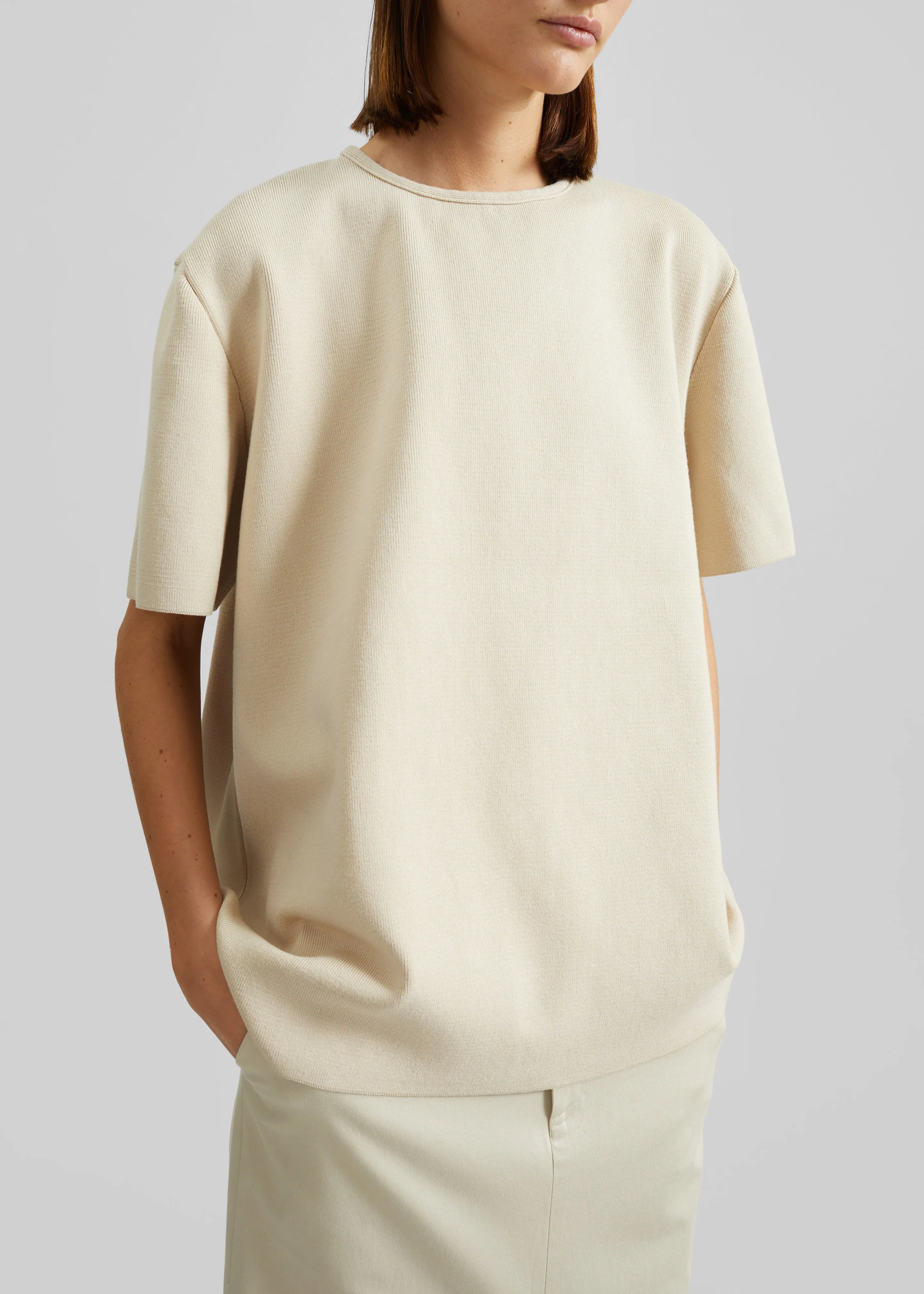 Leni Knit Oversized Top - Beige sold by Frankie Shop product image thumbnail 2
