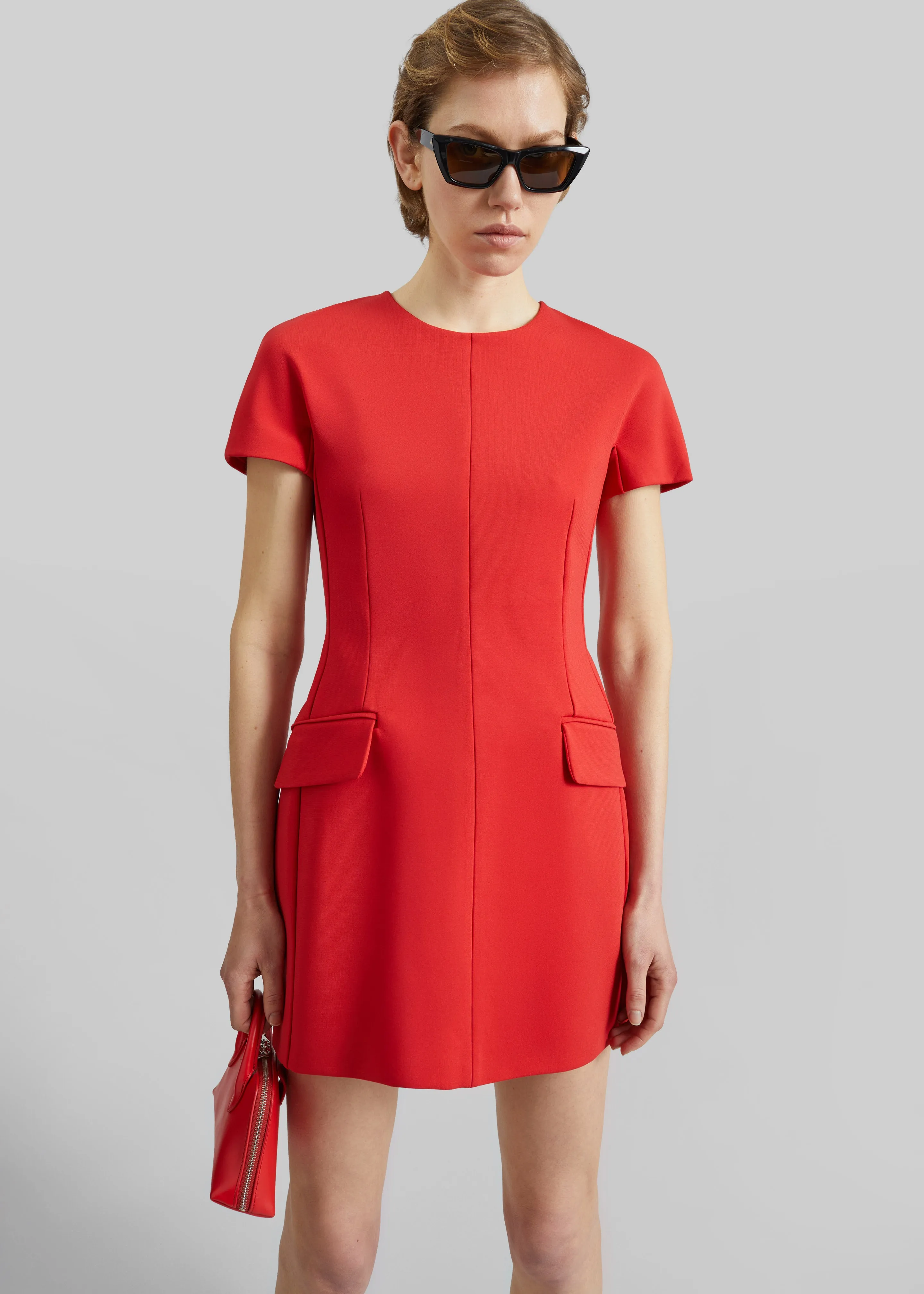 Sportmax Mito Hourglass Dress - Coral sold by Frankie Shop product image thumbnail 3