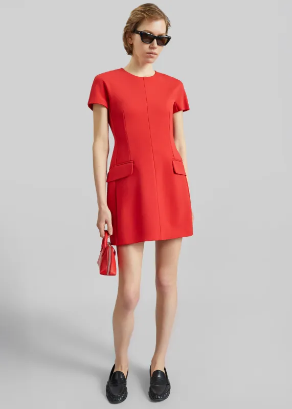 Sportmax Mito Hourglass Dress - Coral made by Sportmax