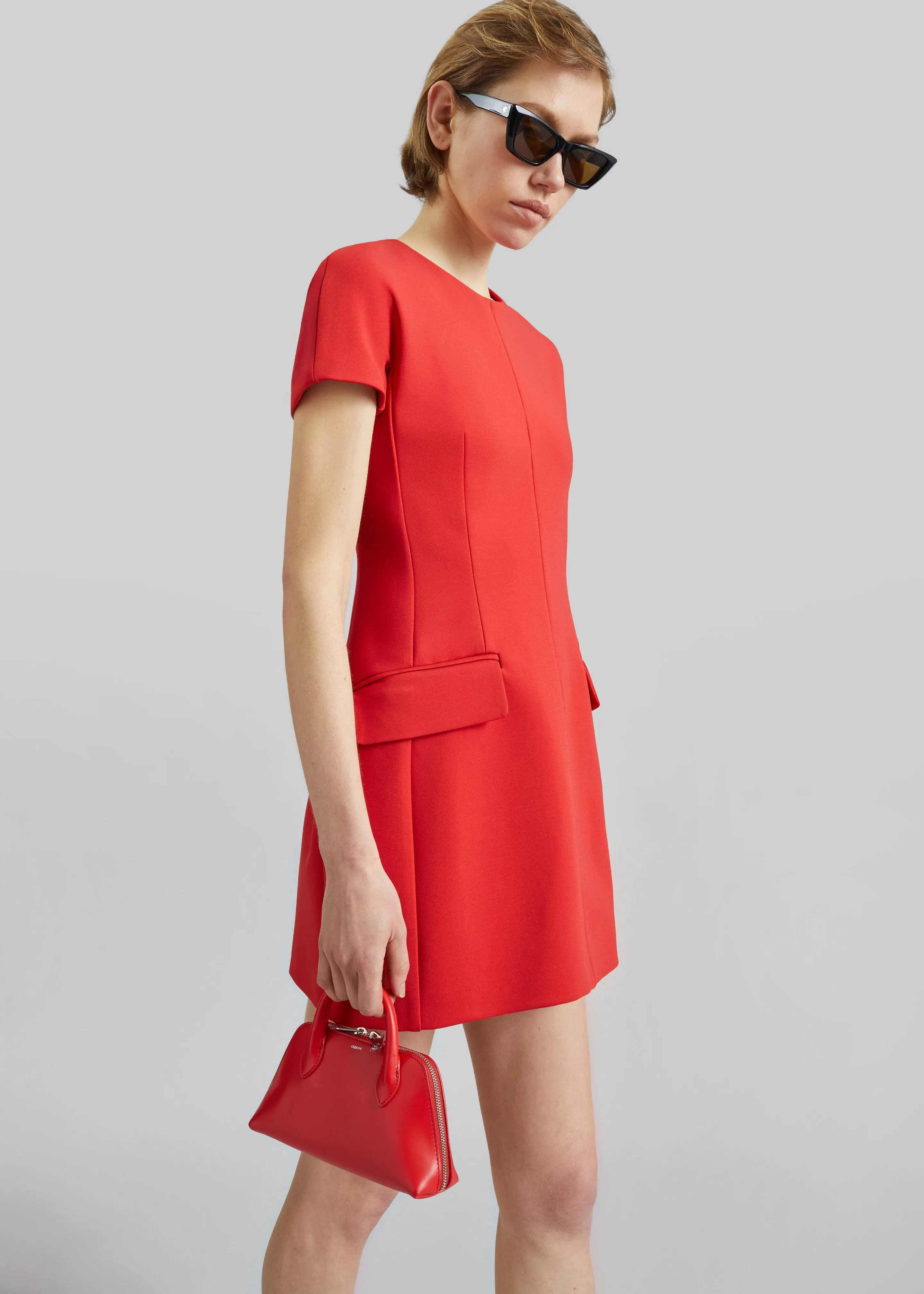 Sportmax Mito Hourglass Dress - Coral sold by Frankie Shop product image thumbnail 2