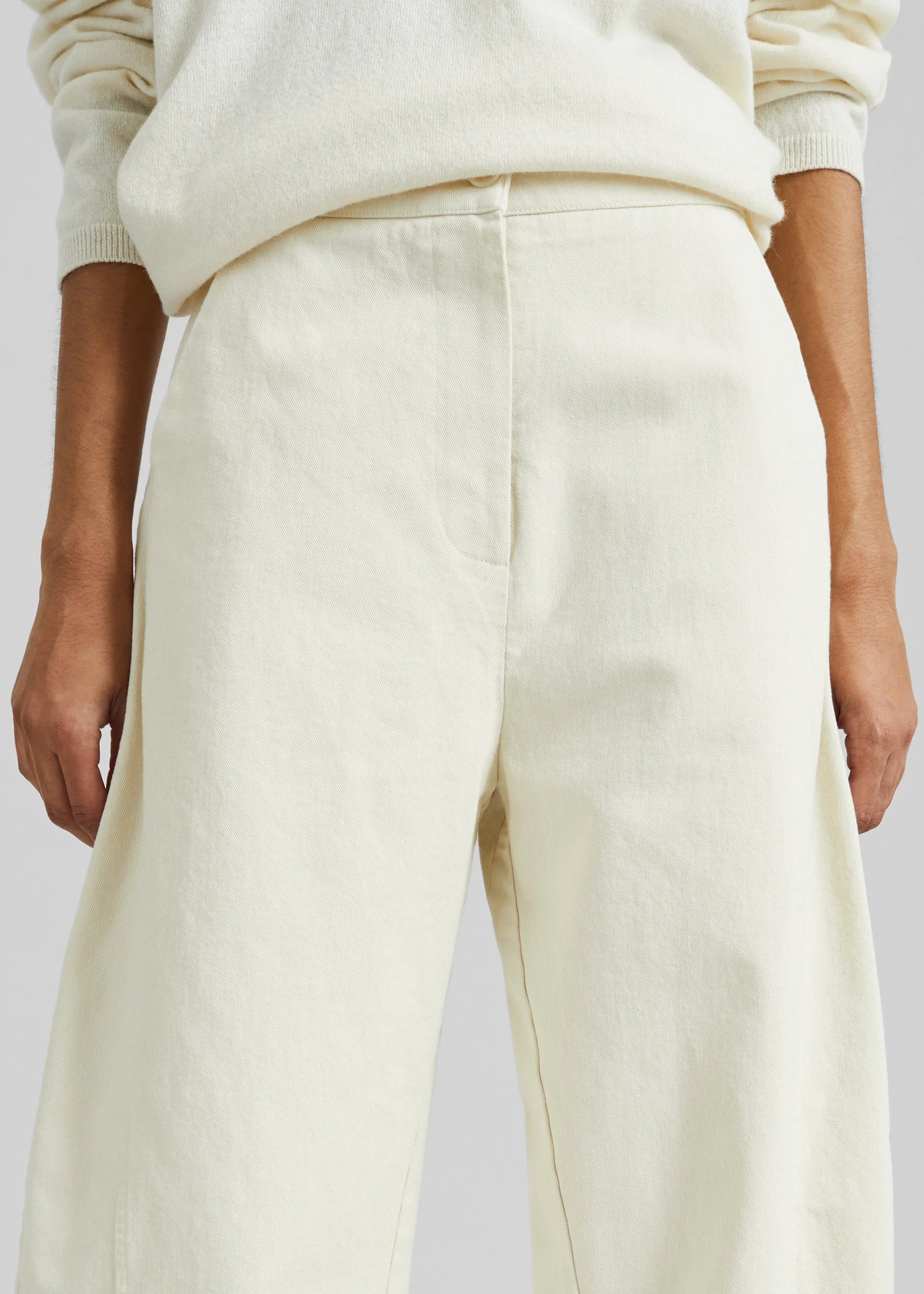 Noyon Barrel Leg Pants - Cream sold by Frankie Shop product image thumbnail 5