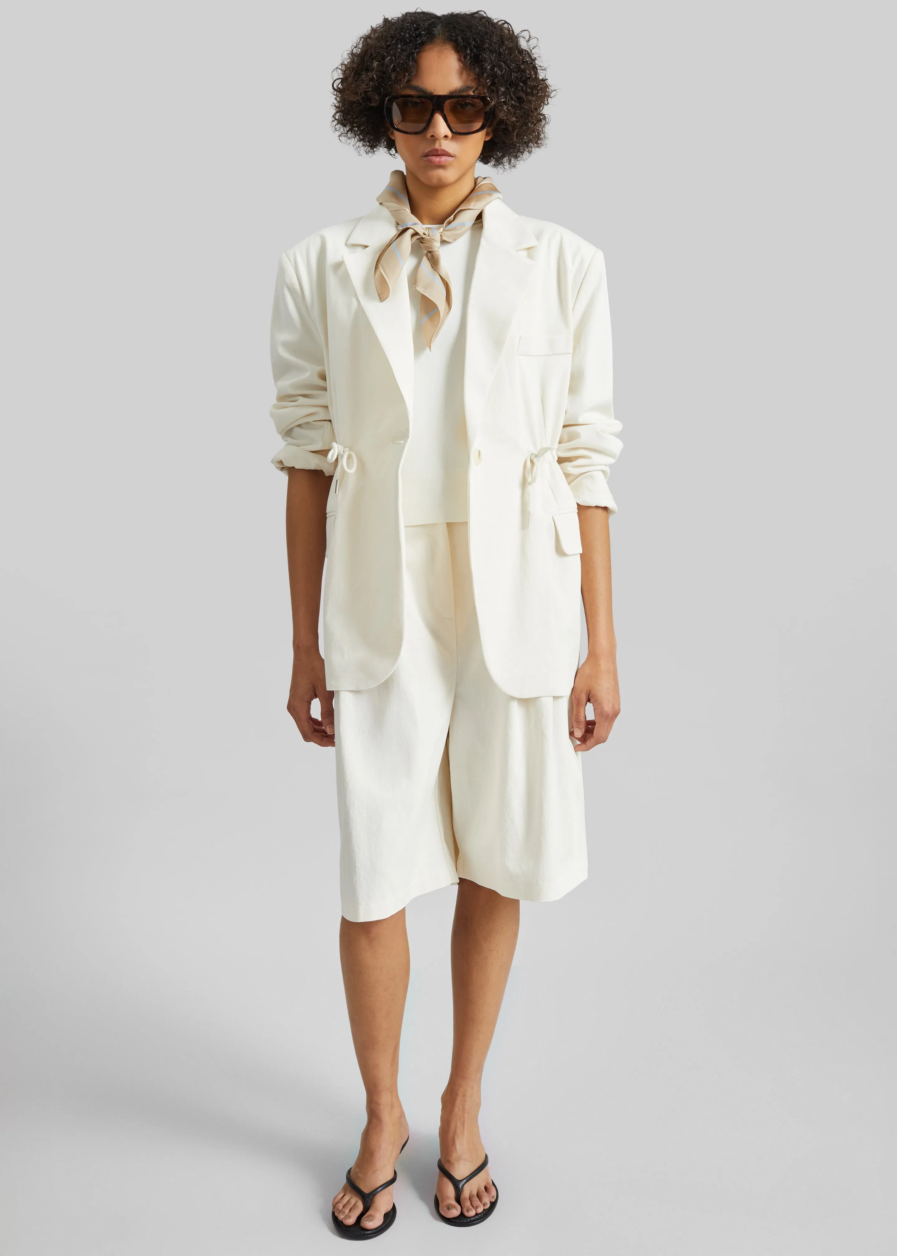 Altea Drawstring Blazer - Ivory sold by Frankie Shop product image thumbnail 2