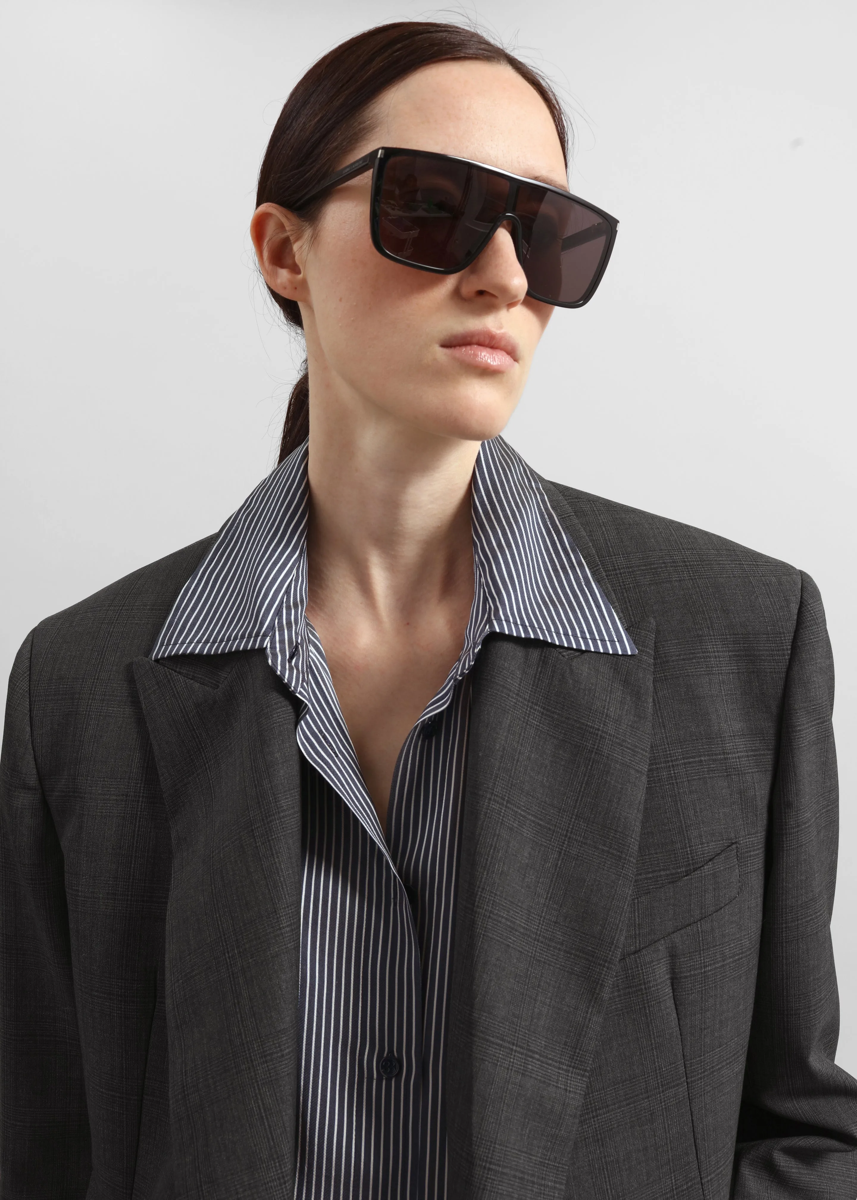 Newark Plaid Double Breasted Blazer - Dark Grey sold by Frankie Shop product image thumbnail 2