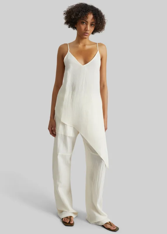 Covert Knotted Top - Cream made by Frankie Shop