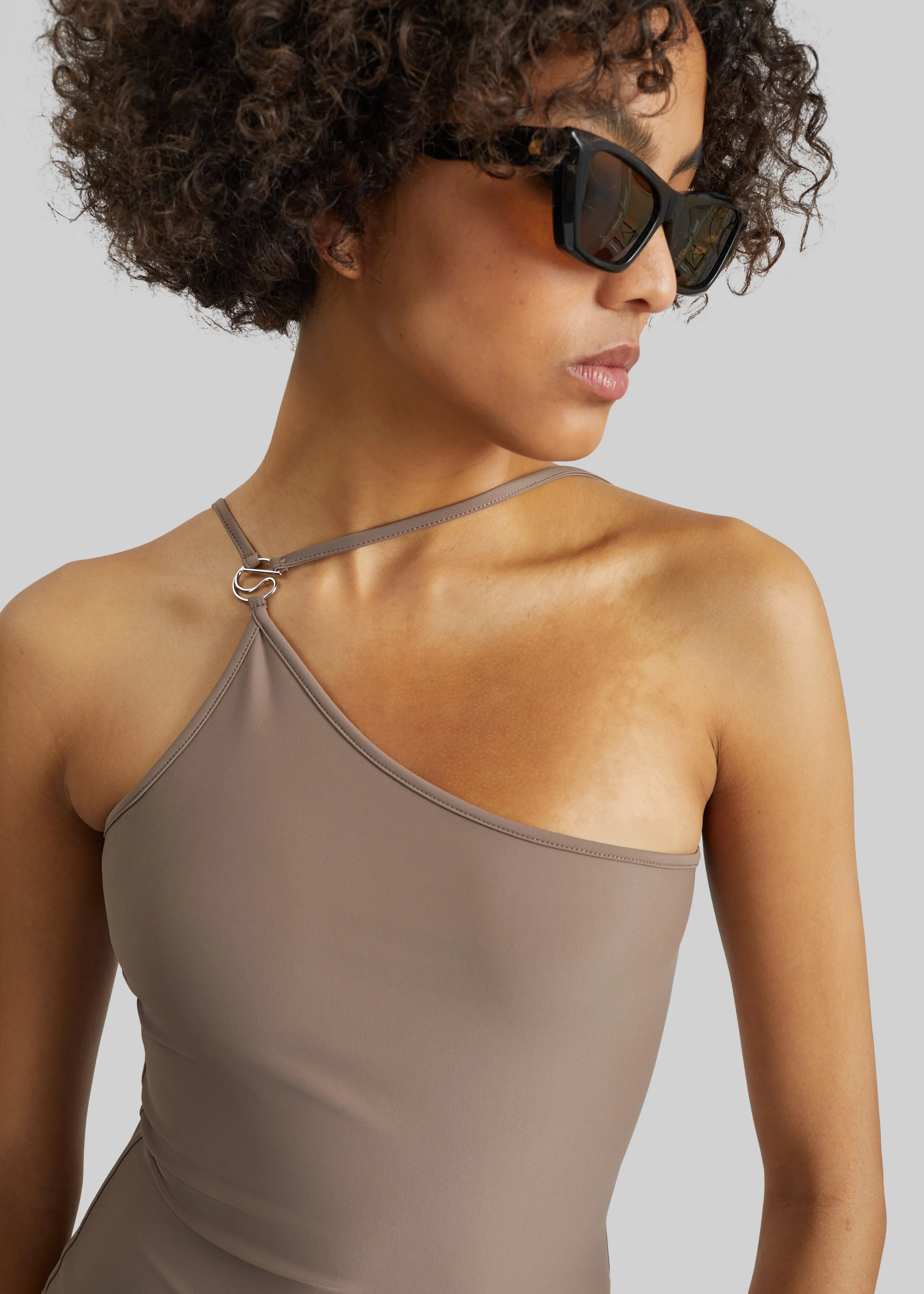 Coperni One Shoulder Swimsuit - Brown sold by Frankie Shop product image thumbnail 2