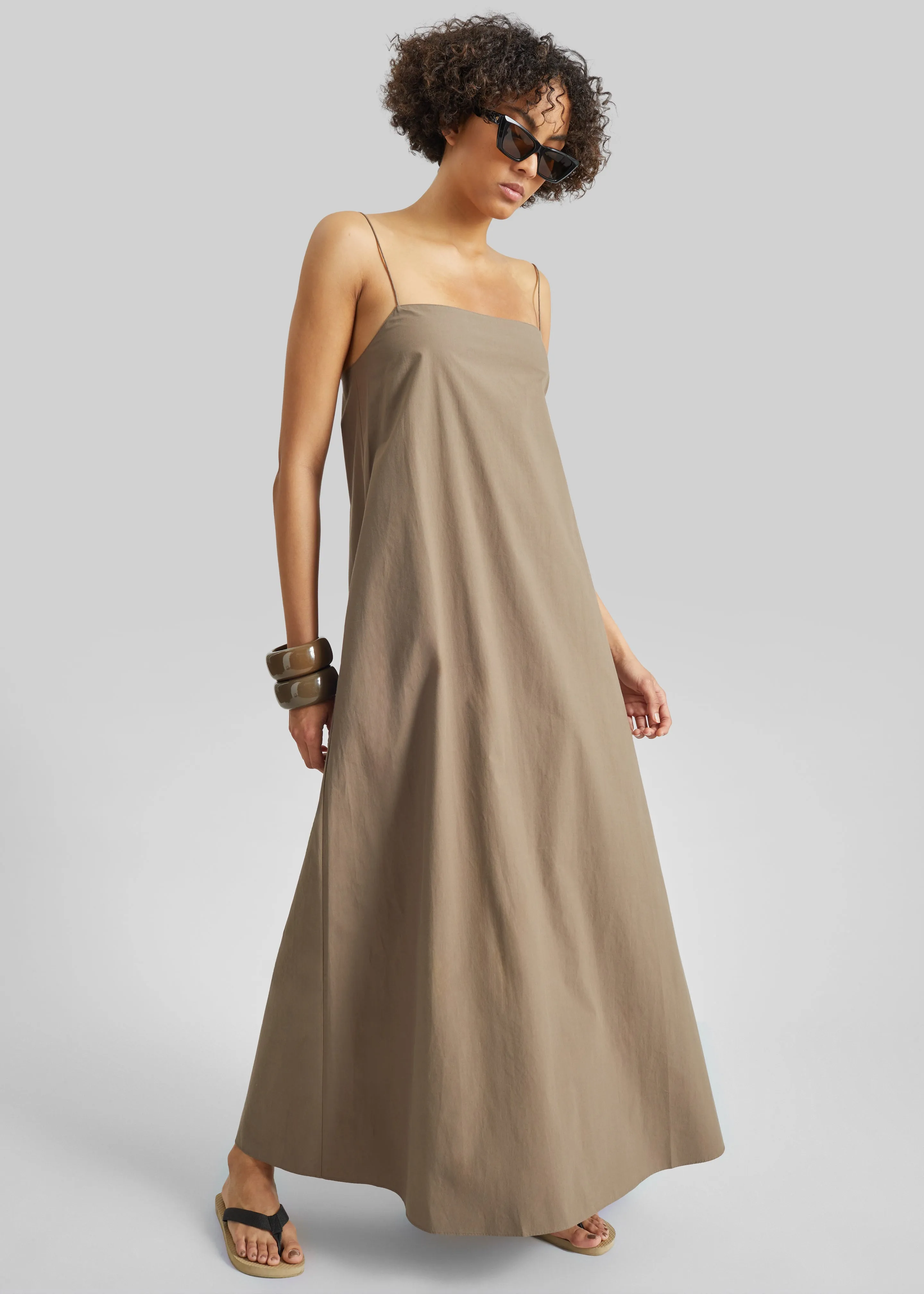 Matteau Square Cami Sundress - Birch sold by Frankie Shop