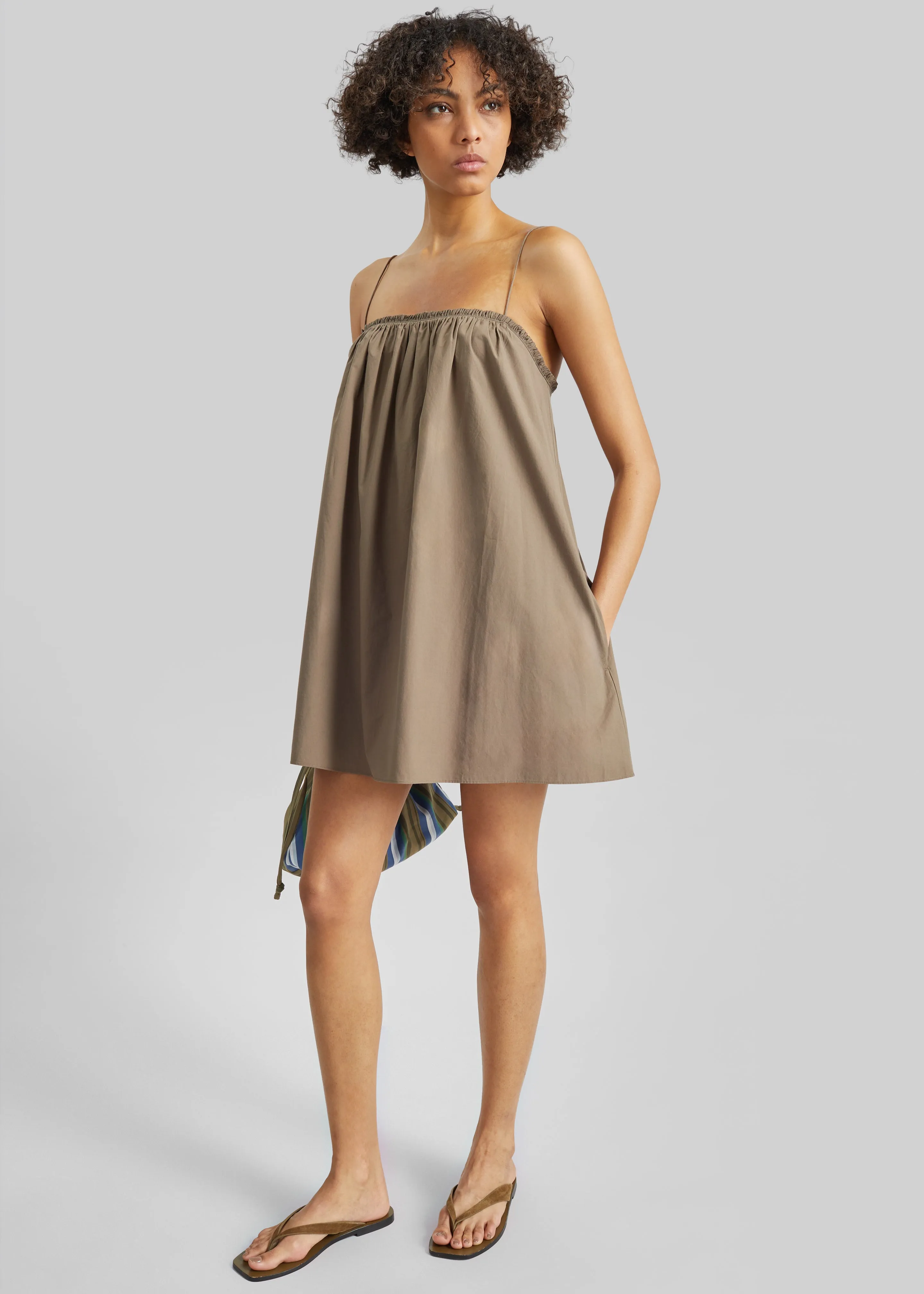 Matteau Frill Cami Mini Dress - Birch sold by Frankie Shop product image thumbnail 4