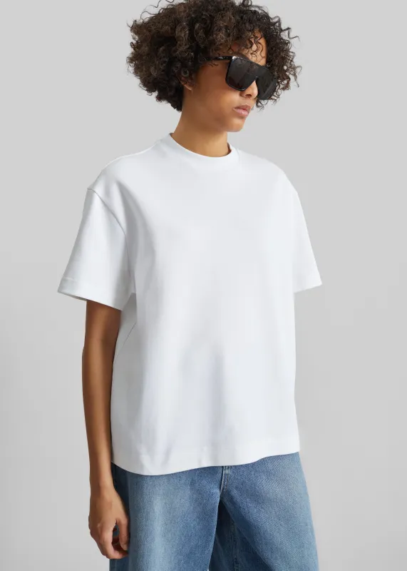 Scoob Boxy T-Shirt - White made by Frankie Shop