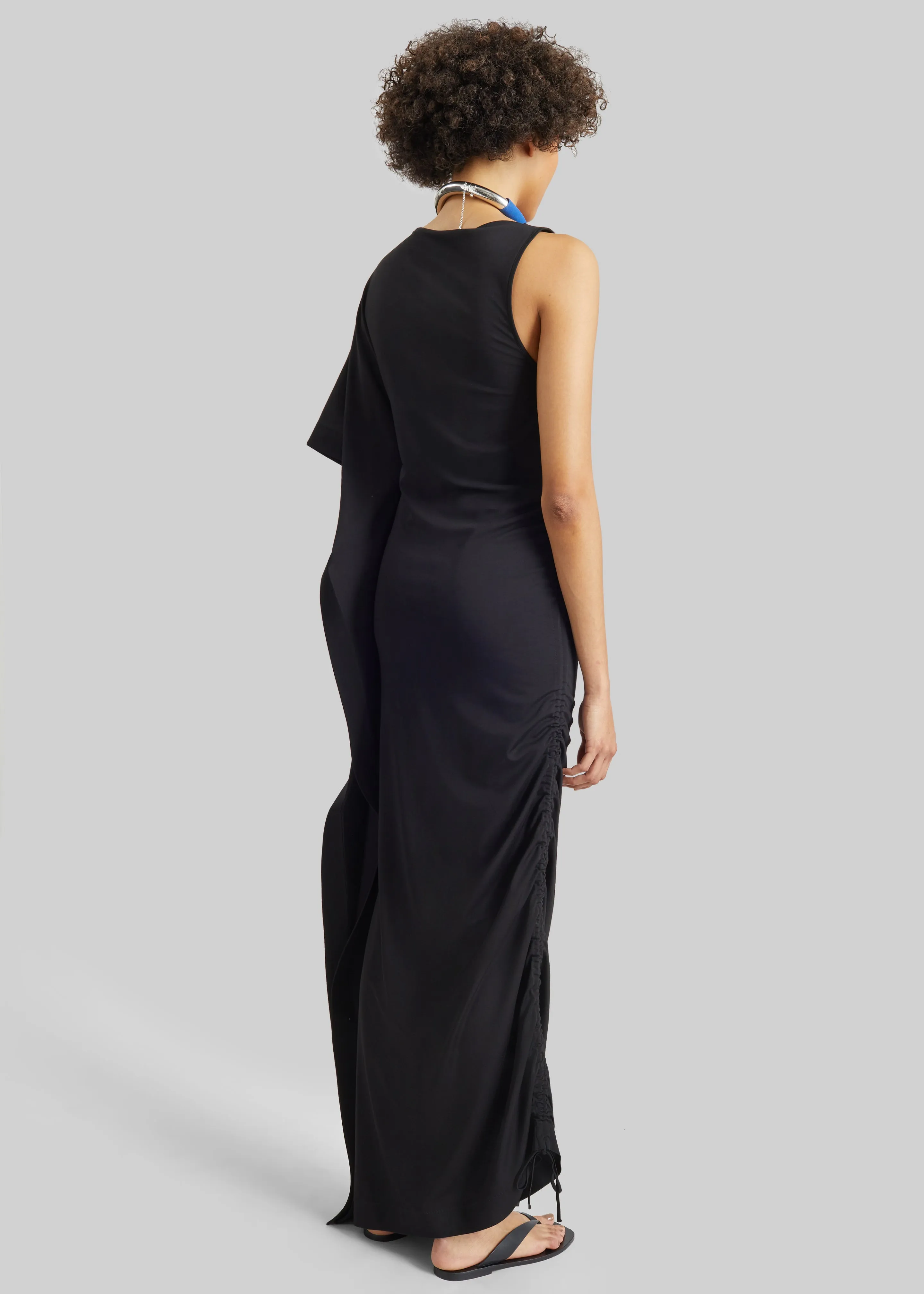 Bevza Black On Black Dress - Black sold by Frankie Shop product image thumbnail 5