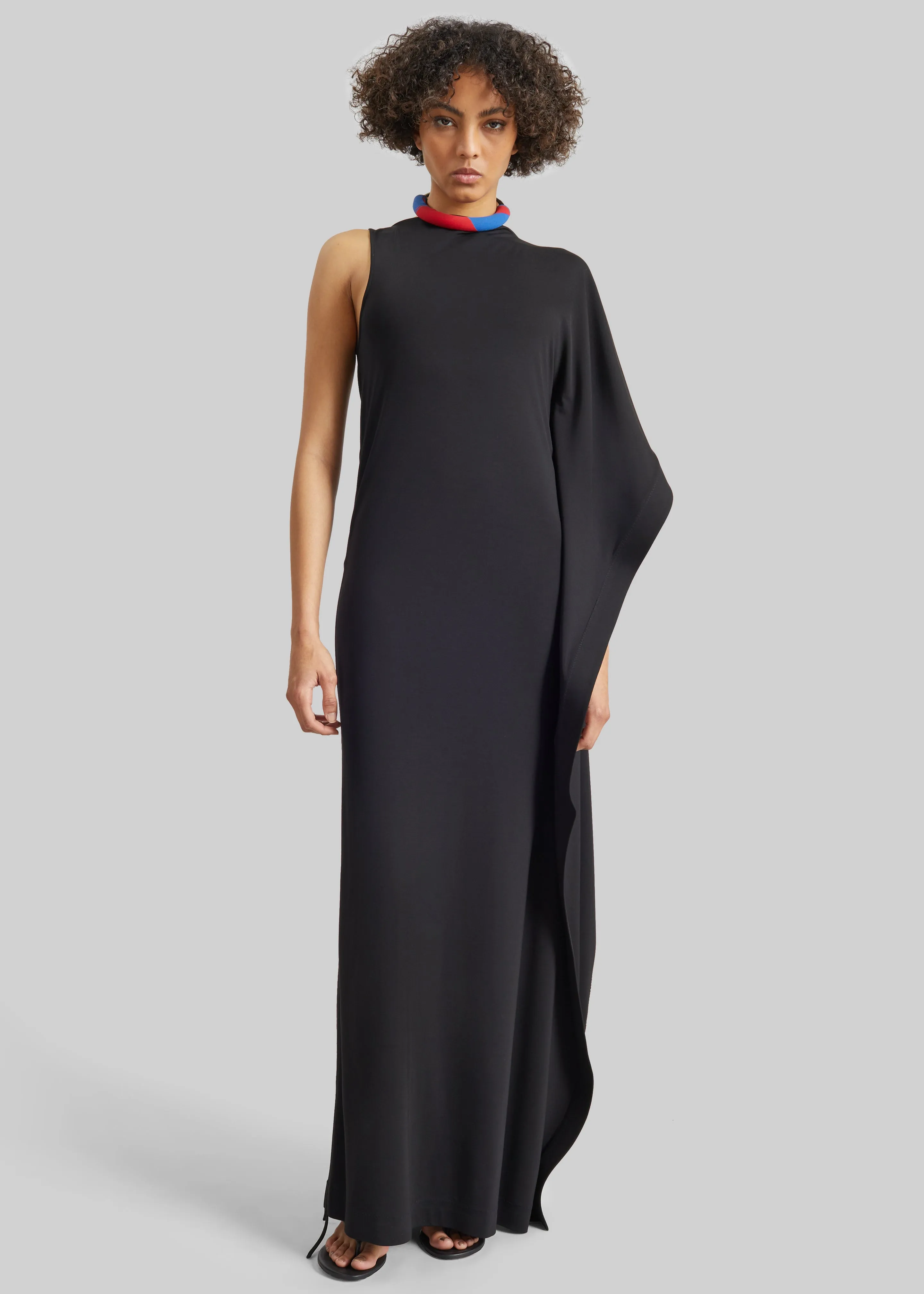 Bevza Black On Black Dress - Black sold by Frankie Shop product image thumbnail 3