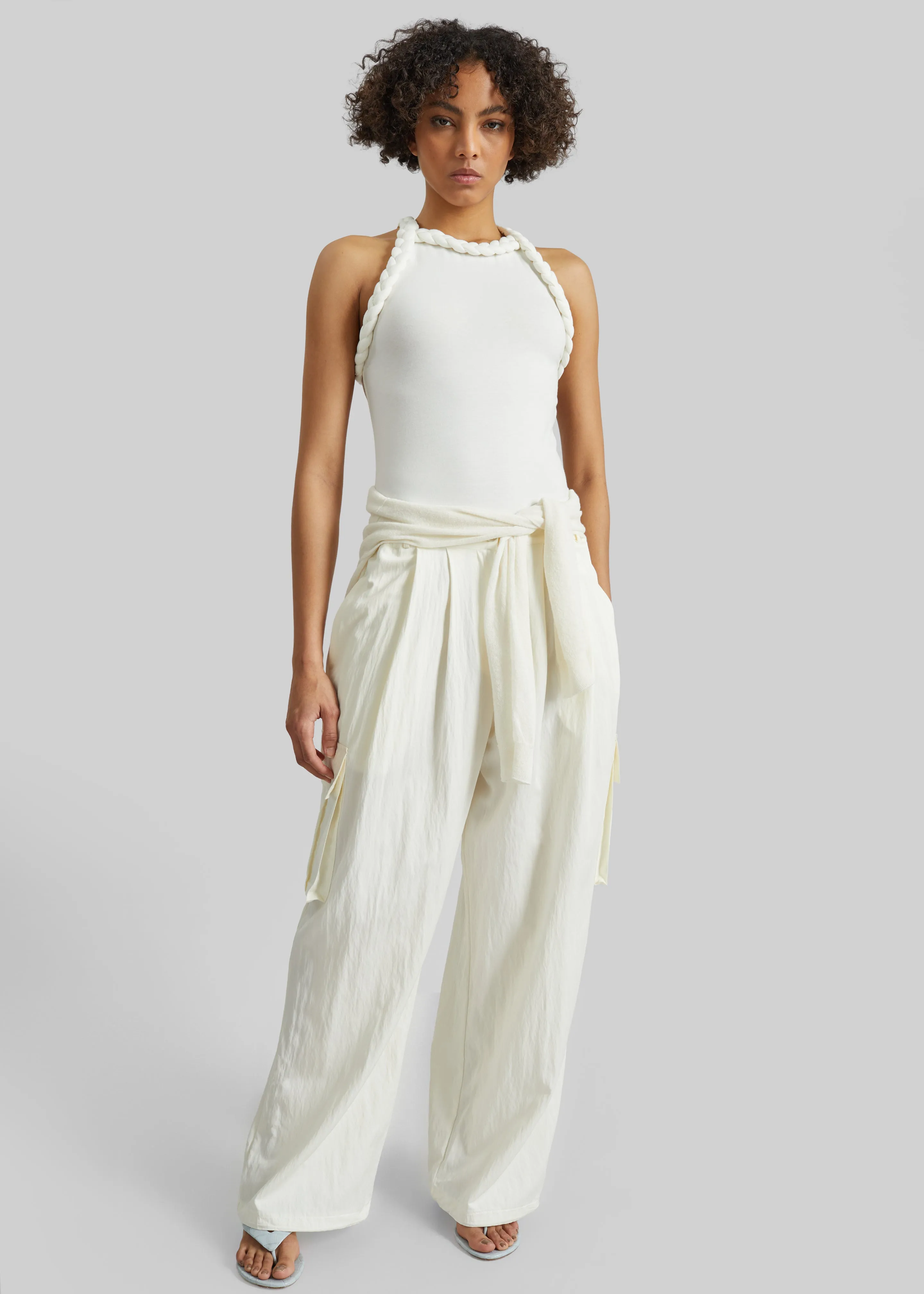 Bevza Tisto Bodysuit - White sold by Frankie Shop product image thumbnail 3