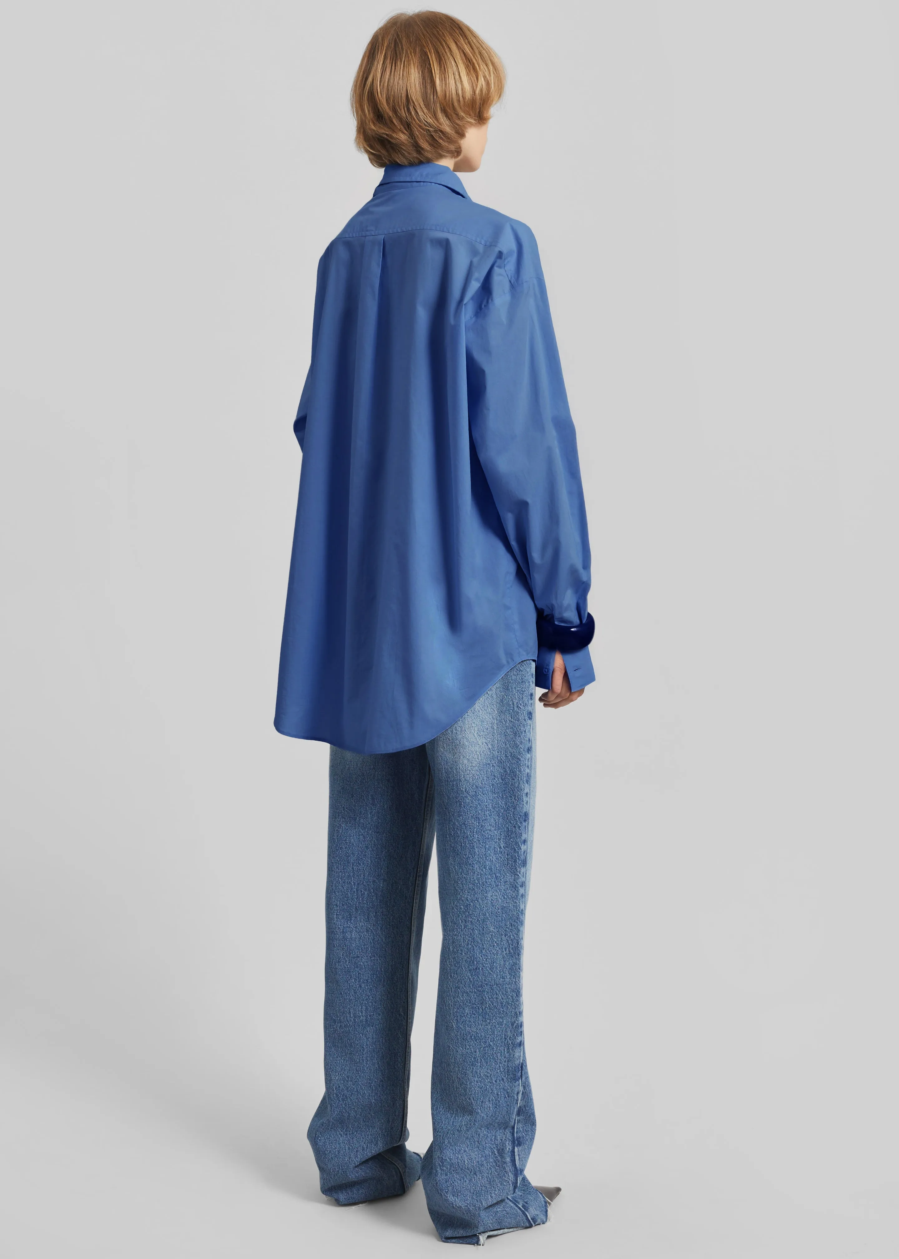Ornella Side Button-Up Shirt - Cobalt sold by Frankie Shop product image thumbnail 5