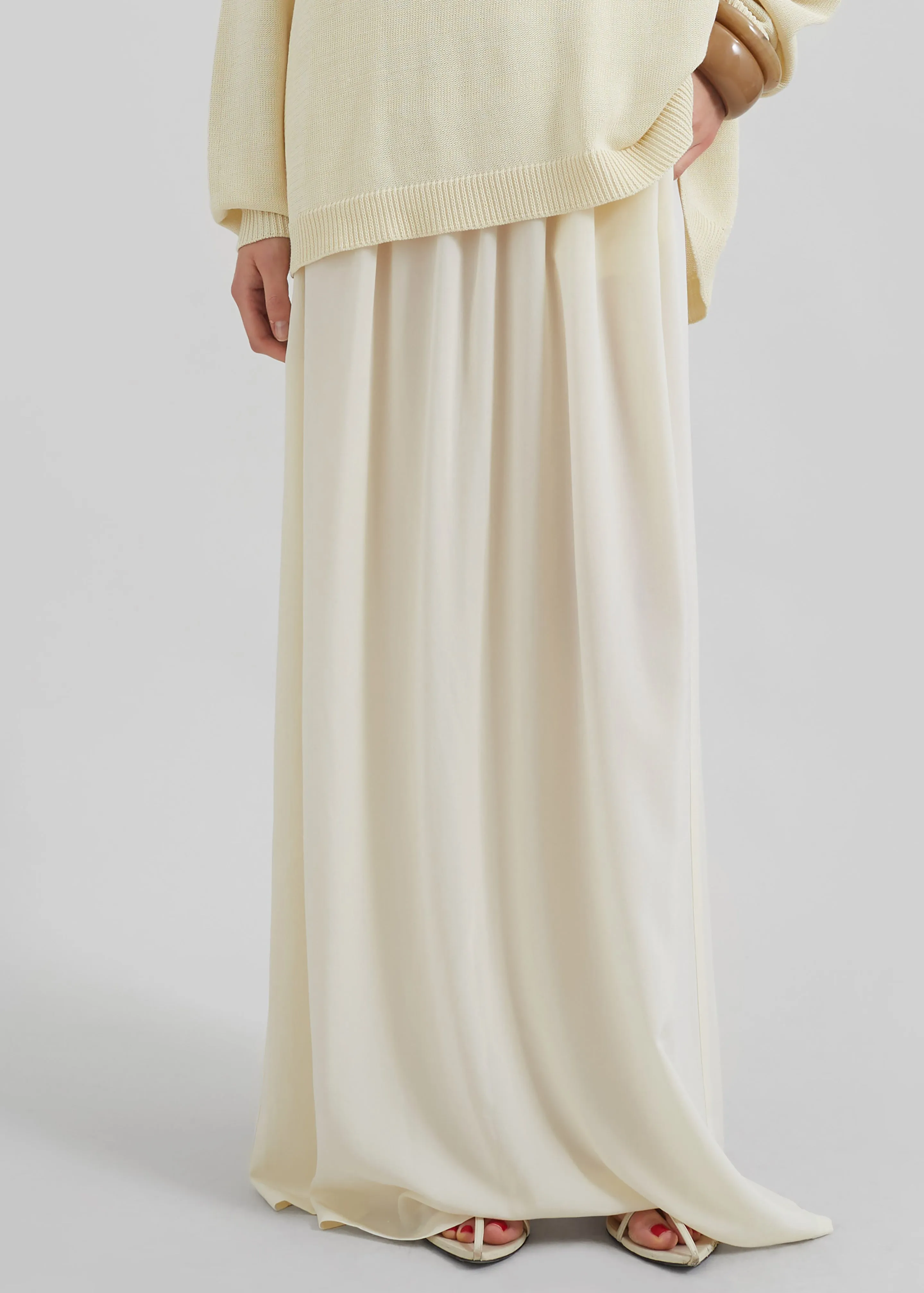 Aeson Maxi Skirt - Pale Yellow sold by Frankie Shop product image thumbnail 2