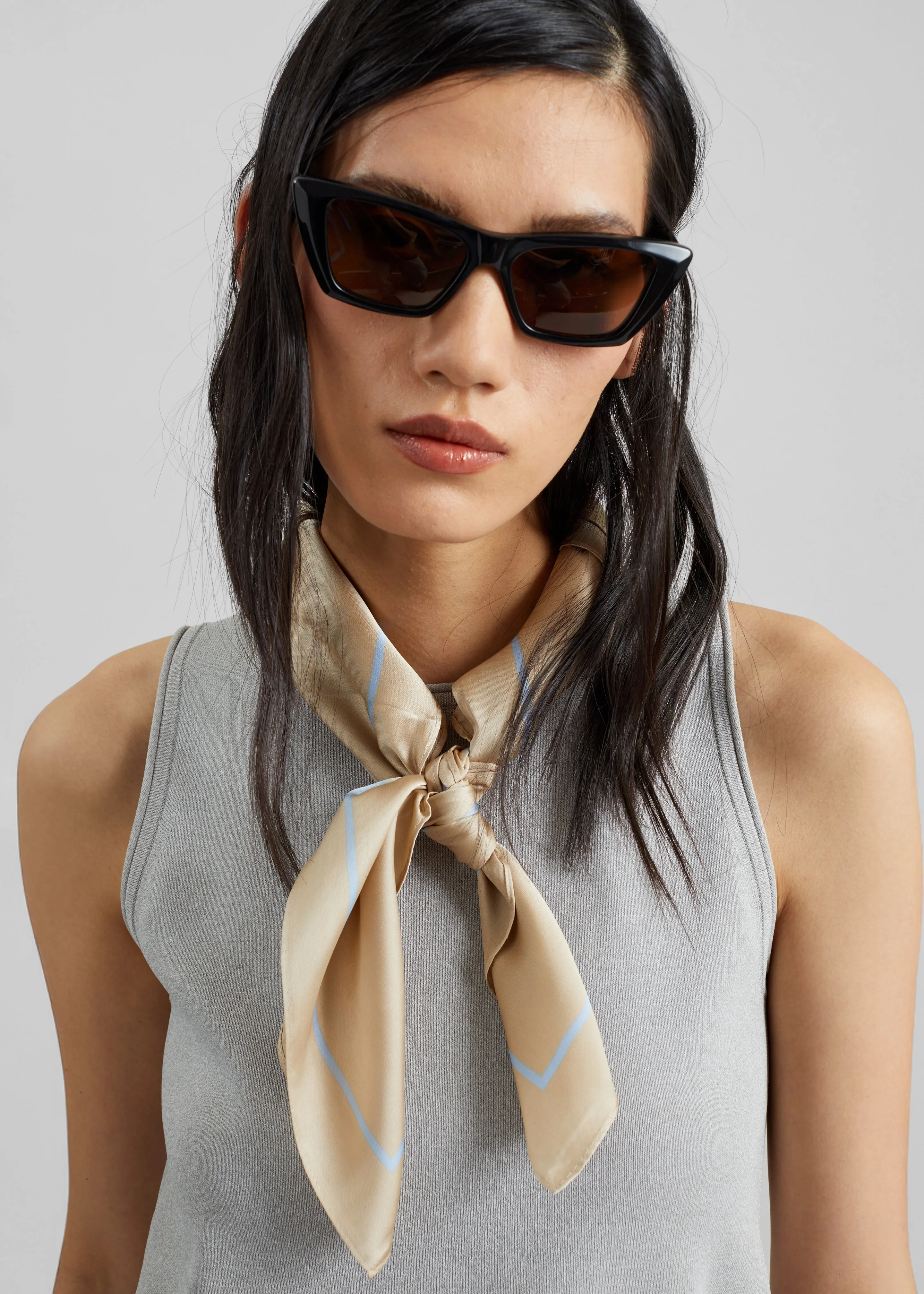 Lerici Square Scarf - Beige sold by Frankie Shop product image thumbnail 3