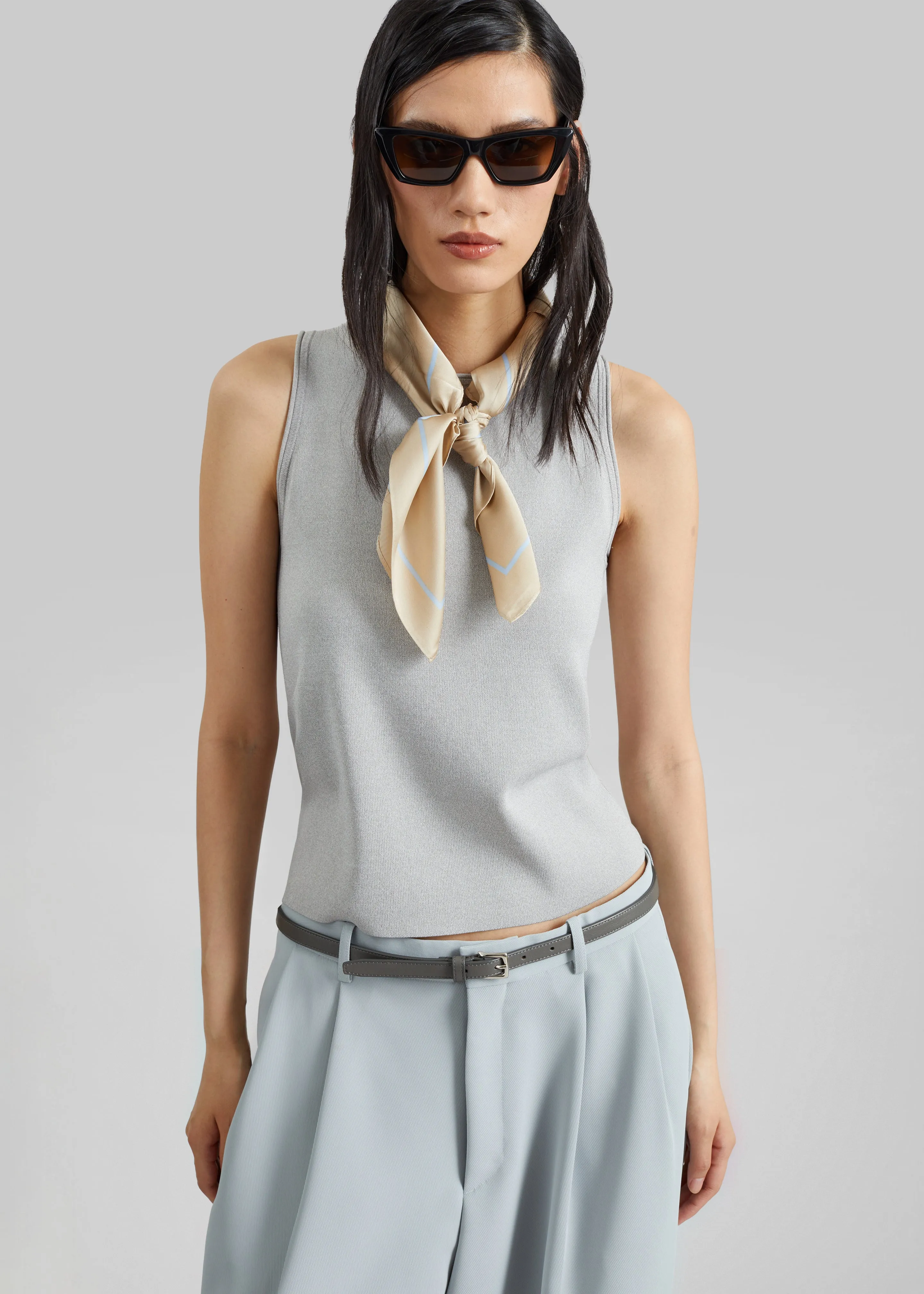 Lerici Square Scarf - Beige sold by Frankie Shop product image thumbnail 4