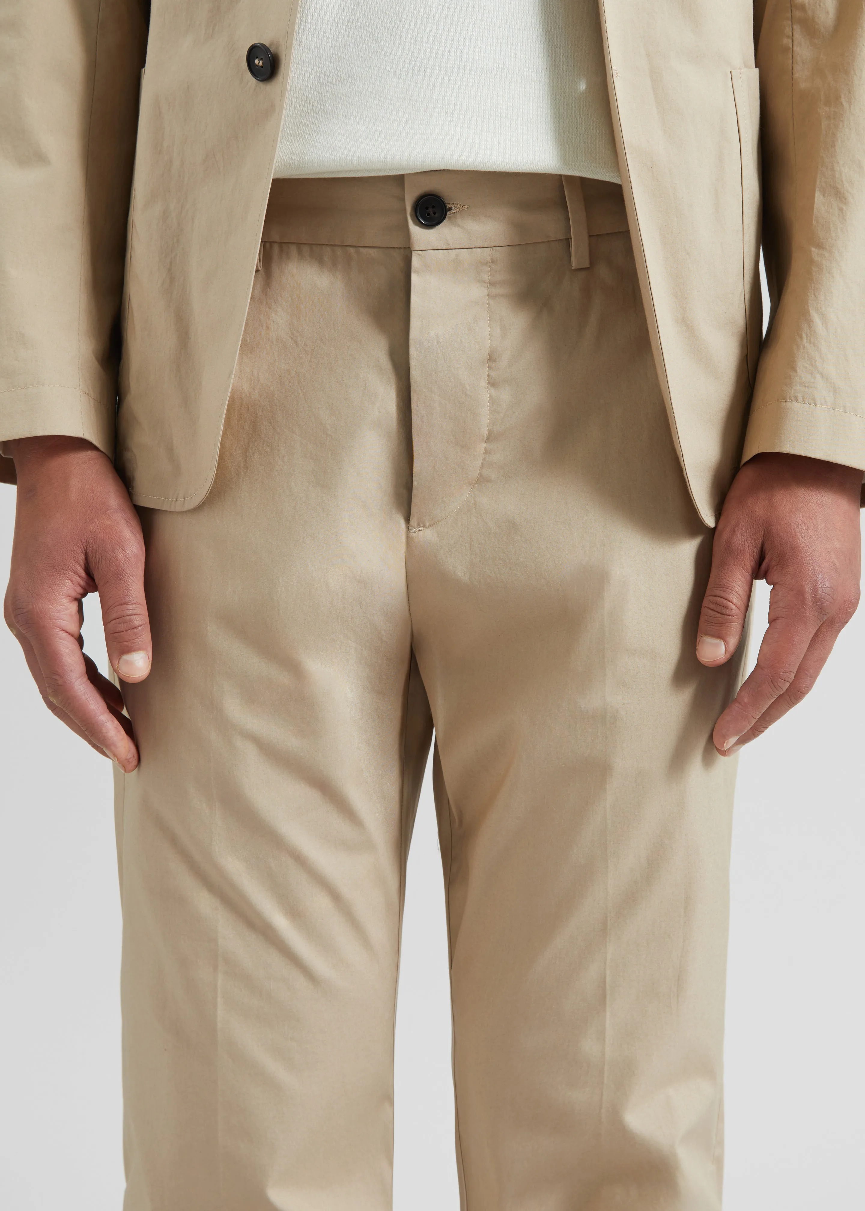 Covert Elastic Waist Trousers - Beige sold by Frankie Shop product image thumbnail 3