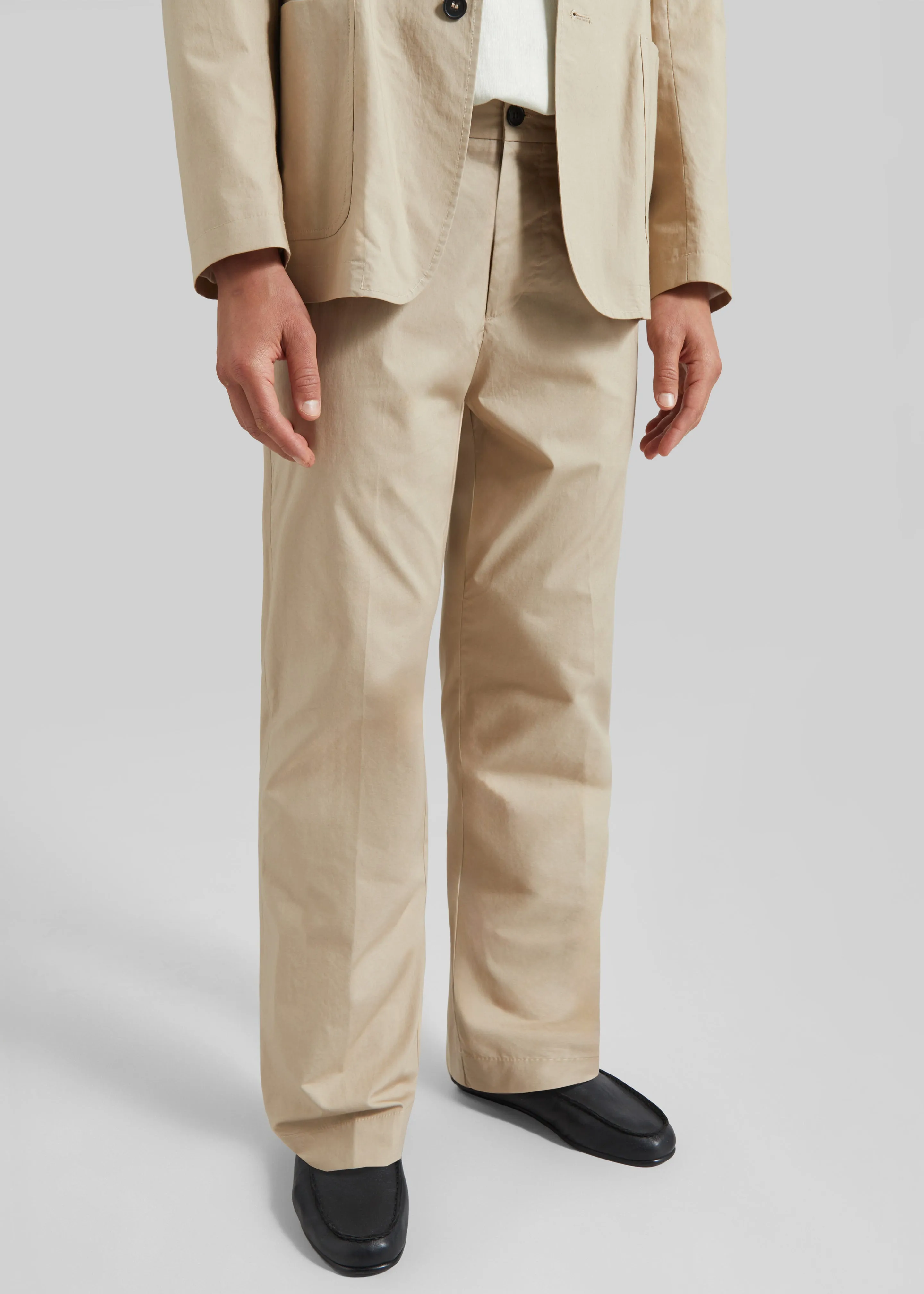 Covert Elastic Waist Trousers - Beige sold by Frankie Shop product image thumbnail 5