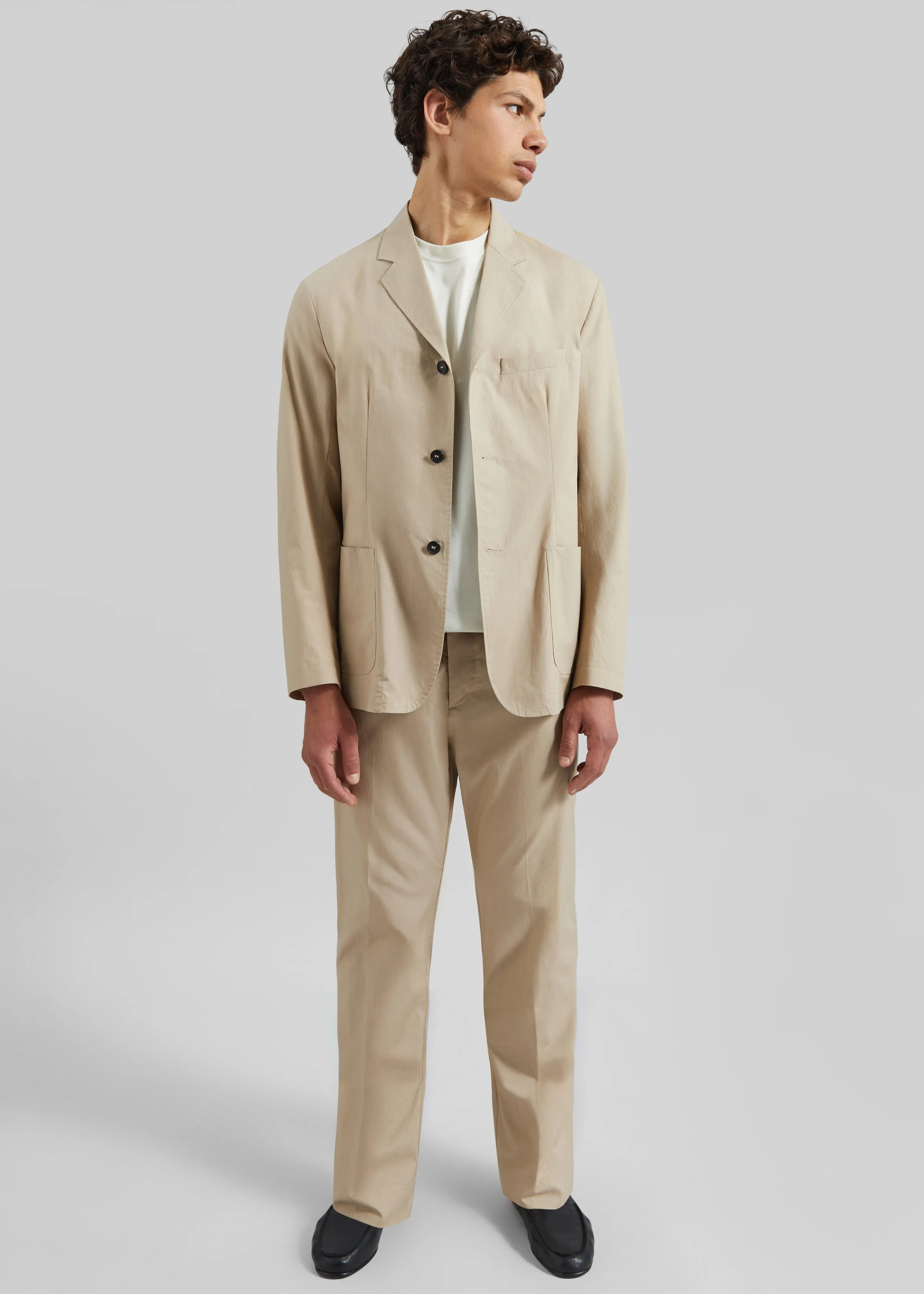 Covert Elastic Waist Trousers - Beige sold by Frankie Shop product image thumbnail 4