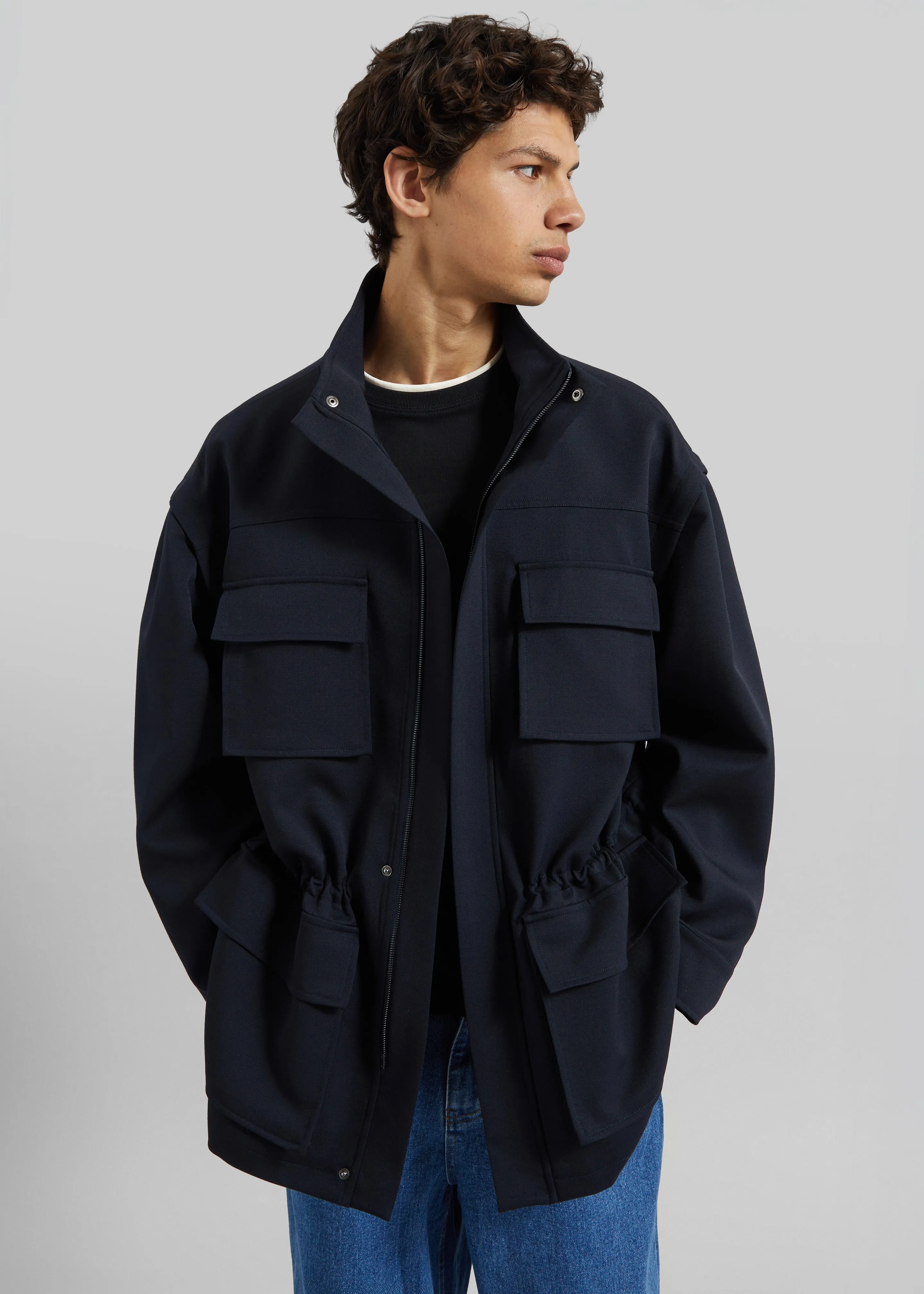 Brannon Cargo Jacket - Navy sold by Frankie Shop product image thumbnail 3