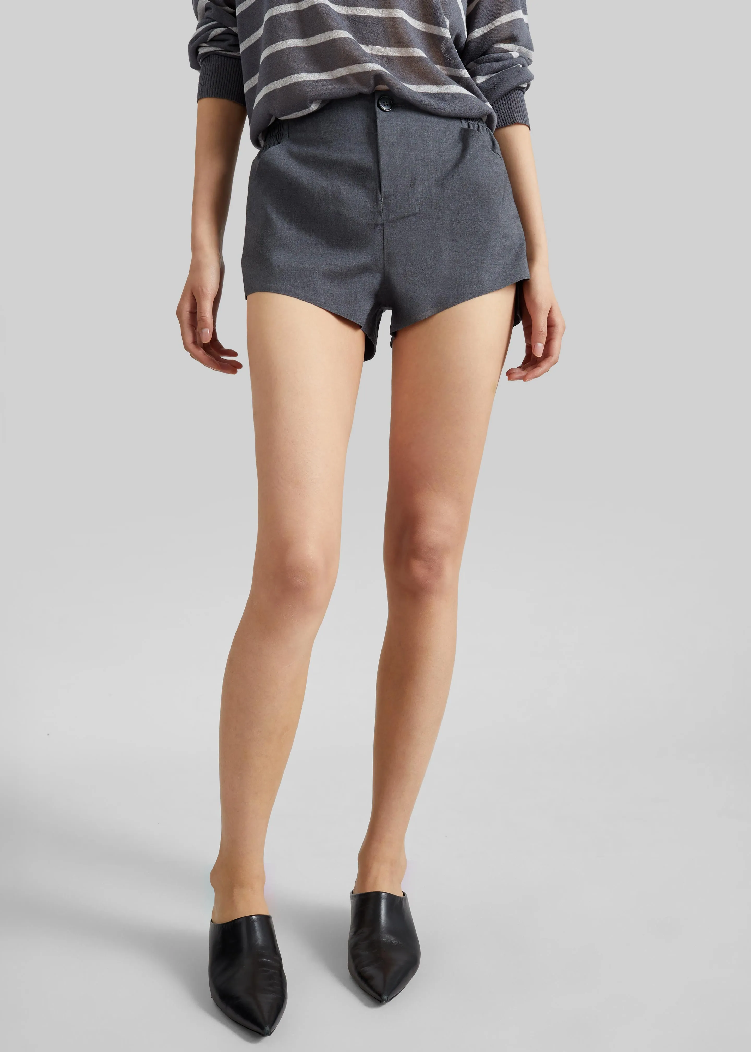 Coperni Technical Tailored Shorts - Grey sold by Frankie Shop product image thumbnail 3