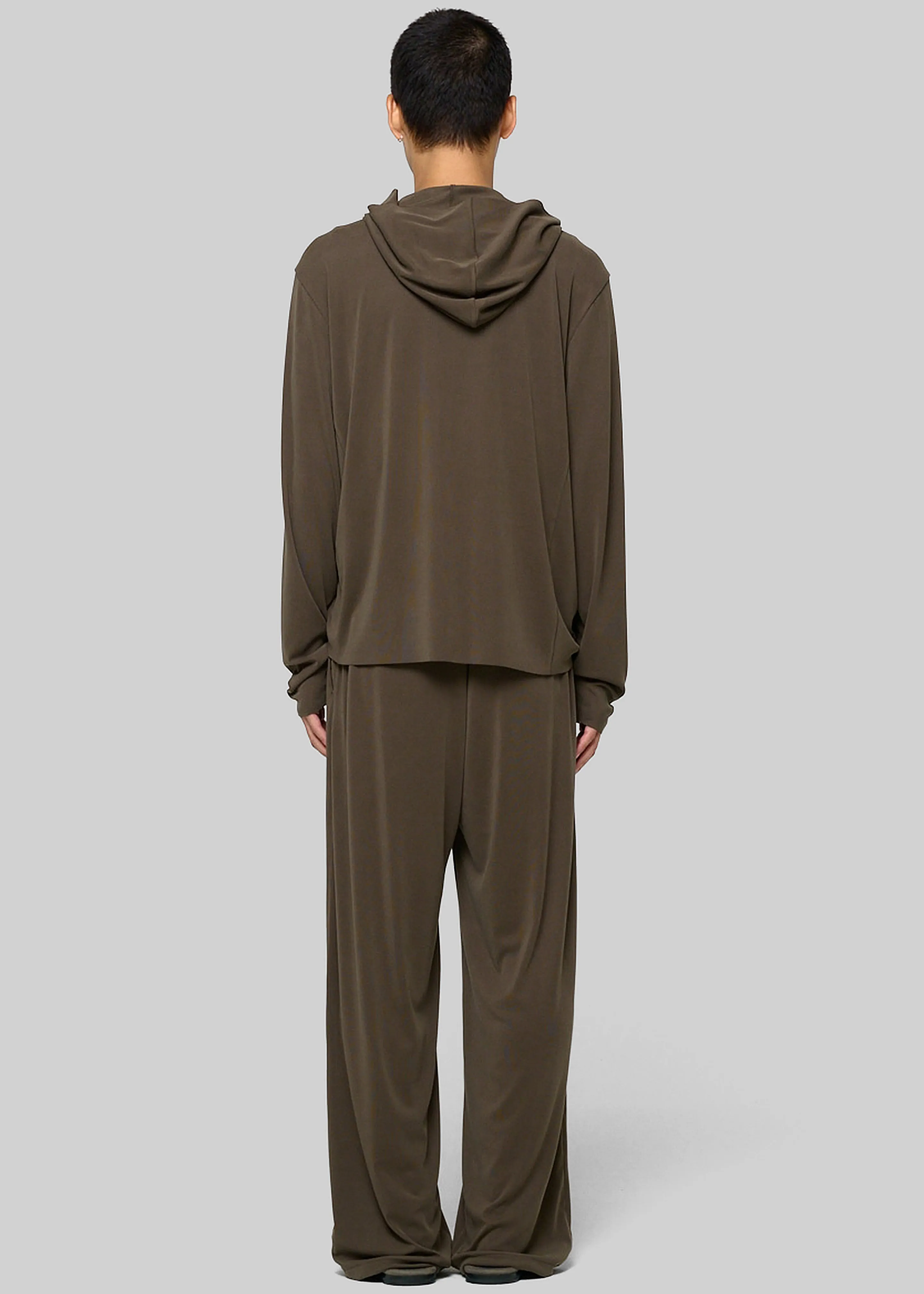 Amomento Jersey Hooded Jumper - Brown sold by Frankie Shop product image thumbnail 4