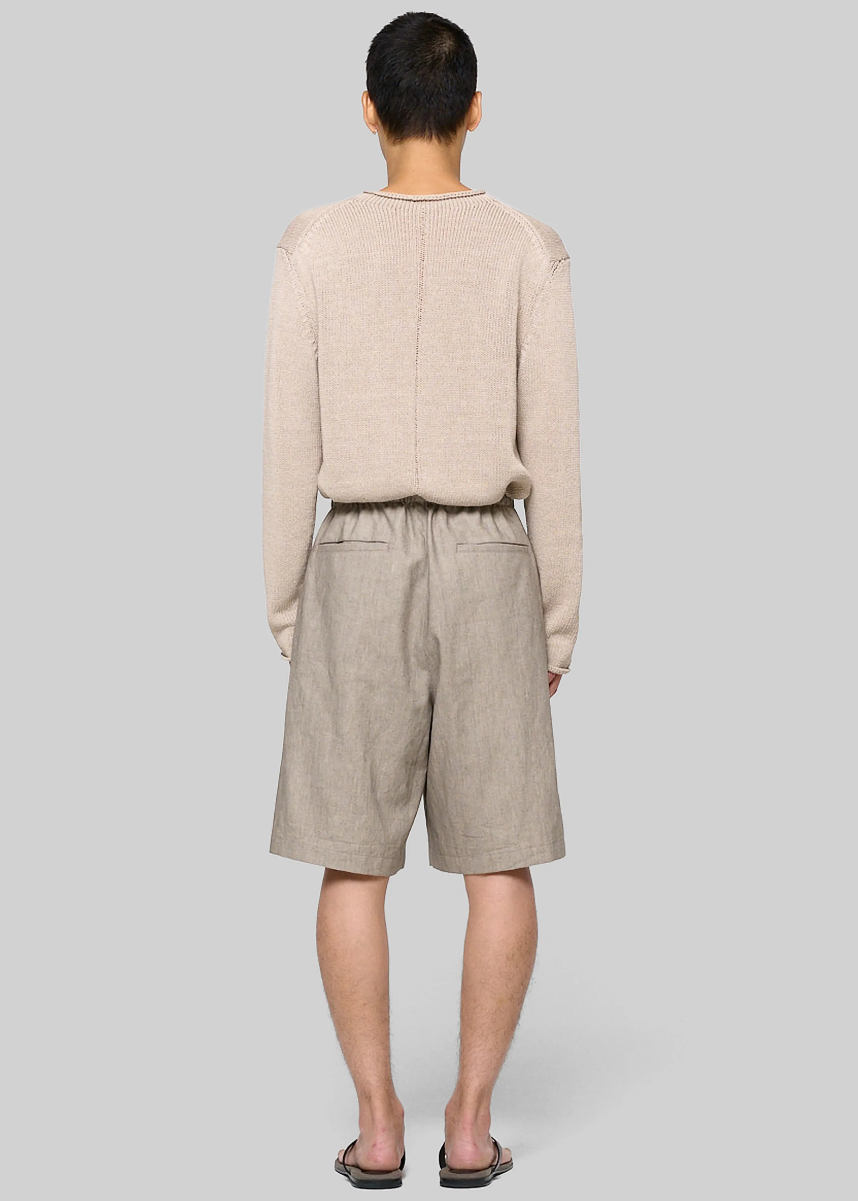 Amomento Linen Drawstring Shorts - Beige sold by Frankie Shop product image thumbnail 4