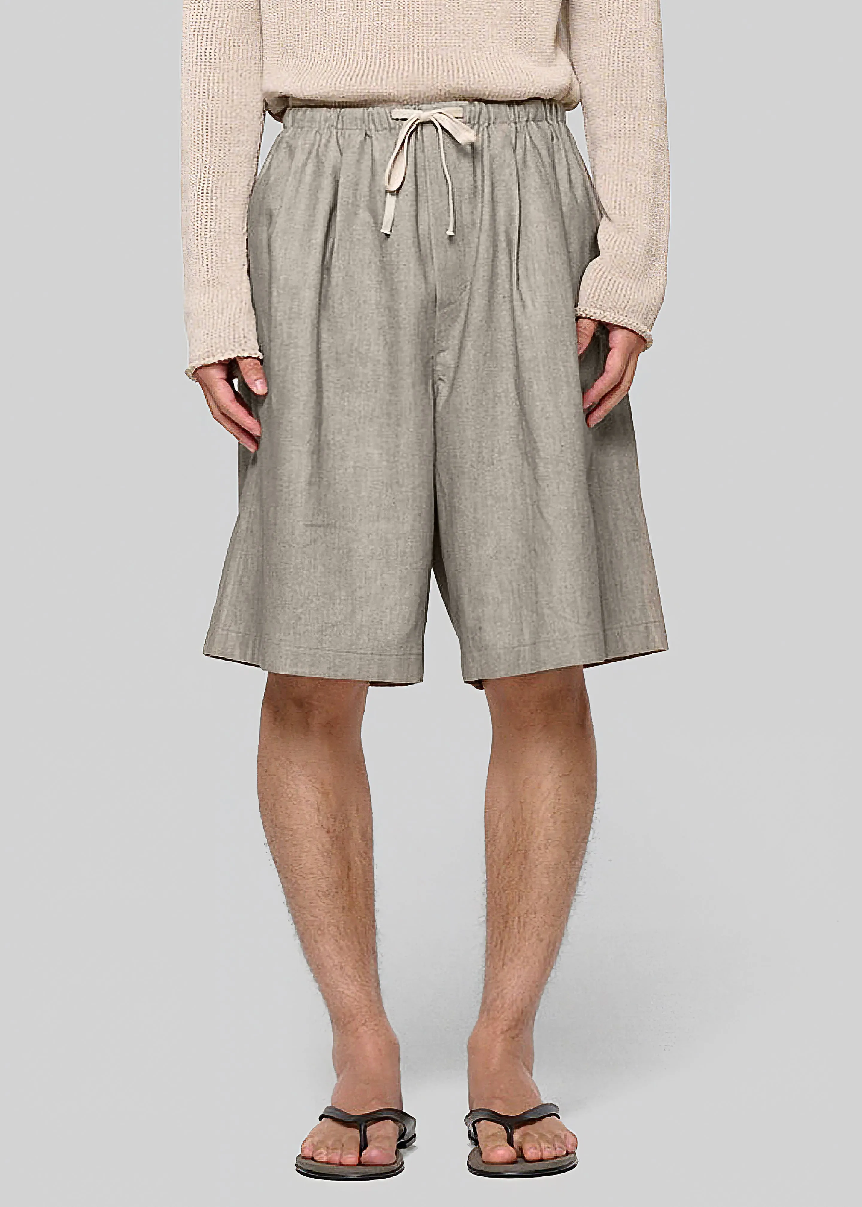 Amomento Linen Drawstring Shorts - Beige sold by Frankie Shop product image thumbnail 2