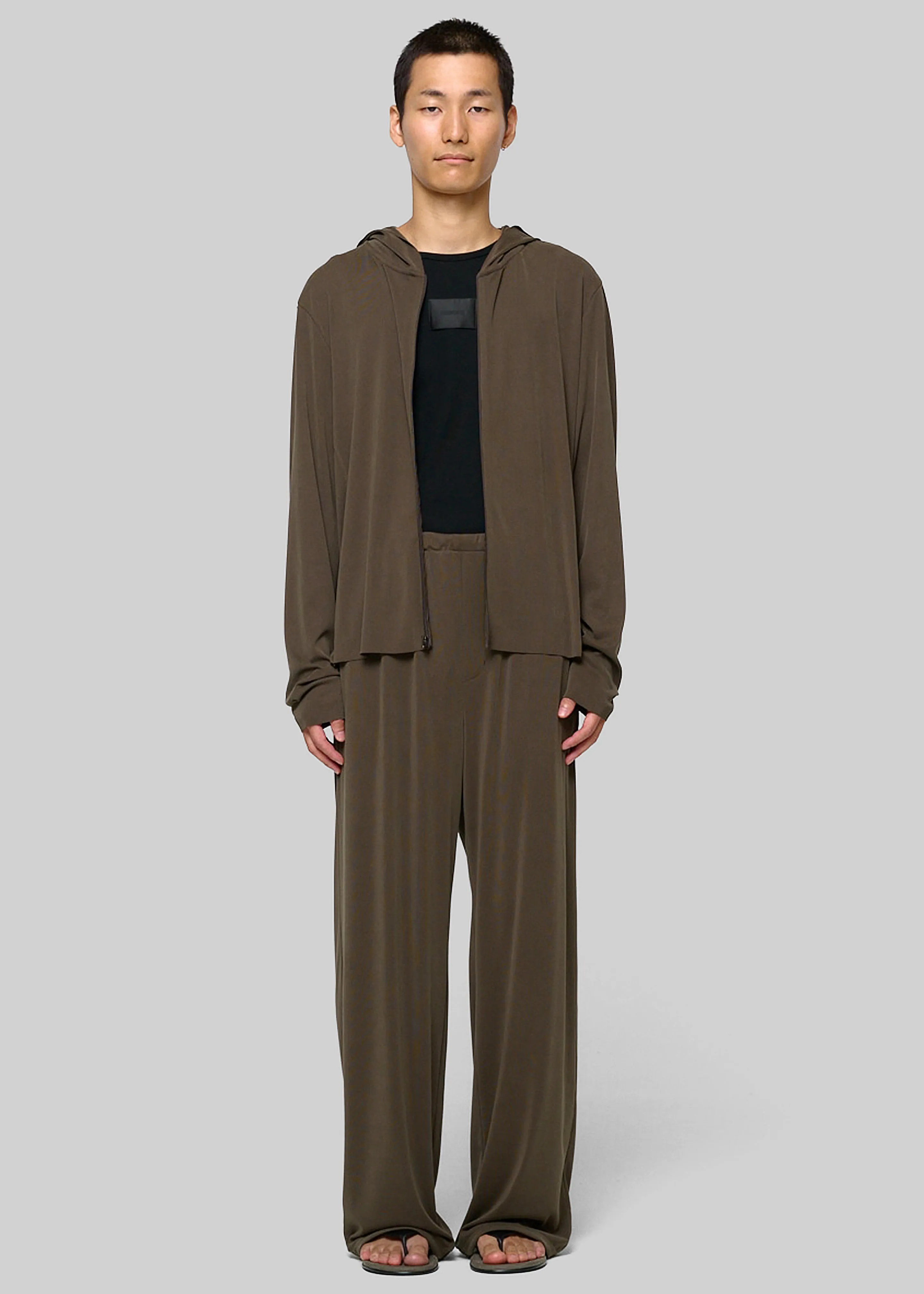 Amomento Easy Banding Pants - Brown sold by Frankie Shop