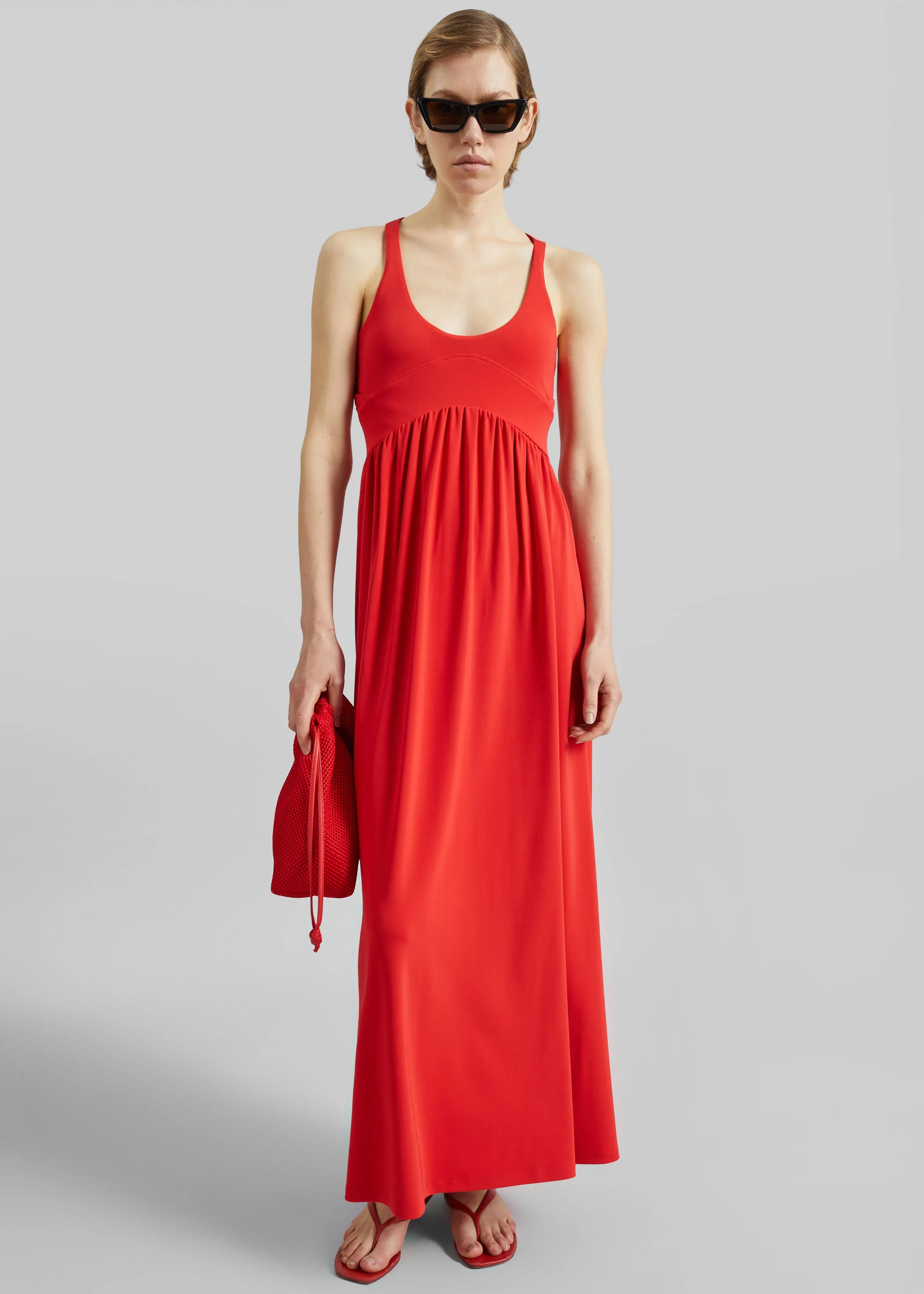 Sportmax Panino Long Dress - Coral sold by Frankie Shop