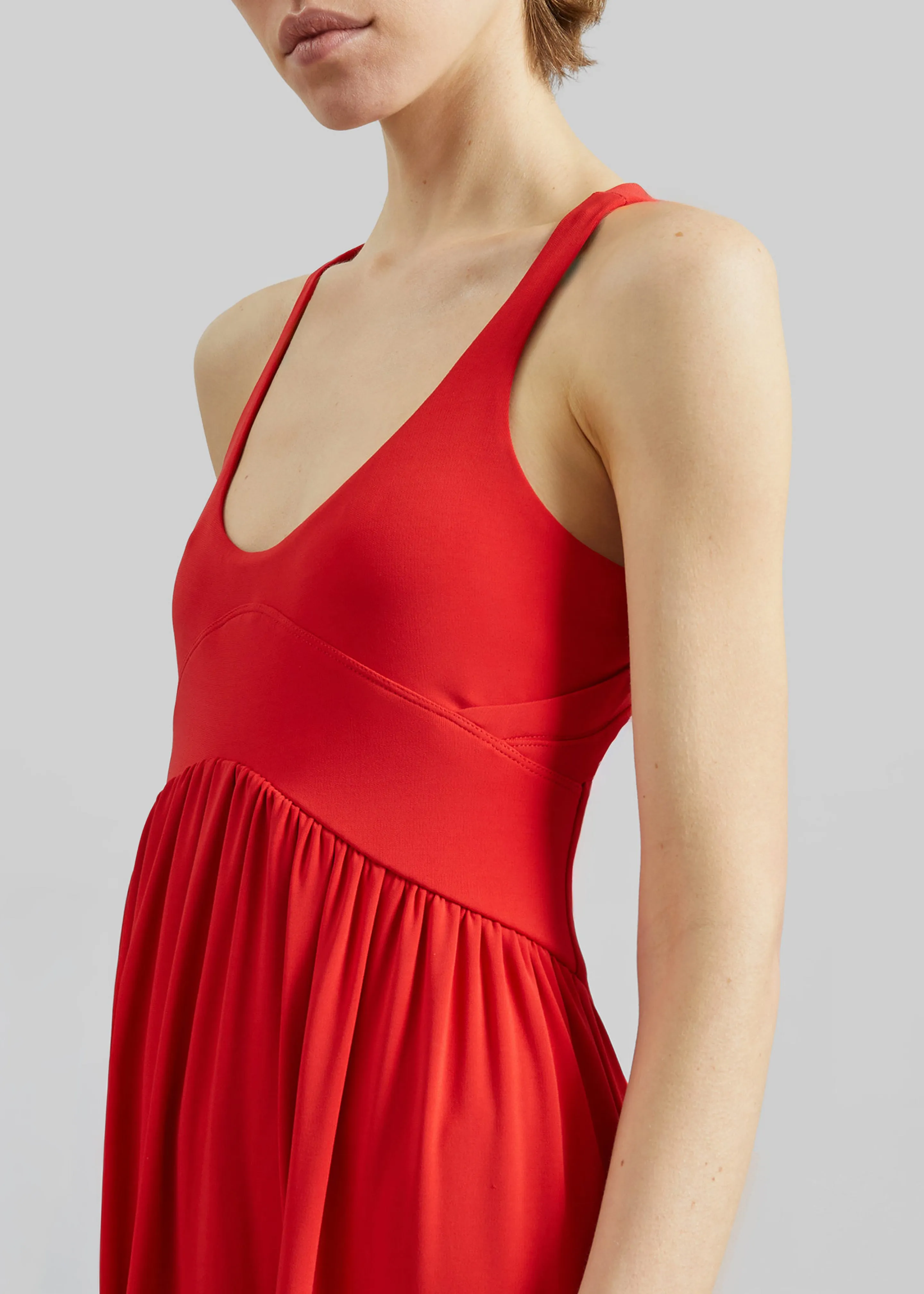 Sportmax Panino Long Dress - Coral sold by Frankie Shop product image thumbnail 4