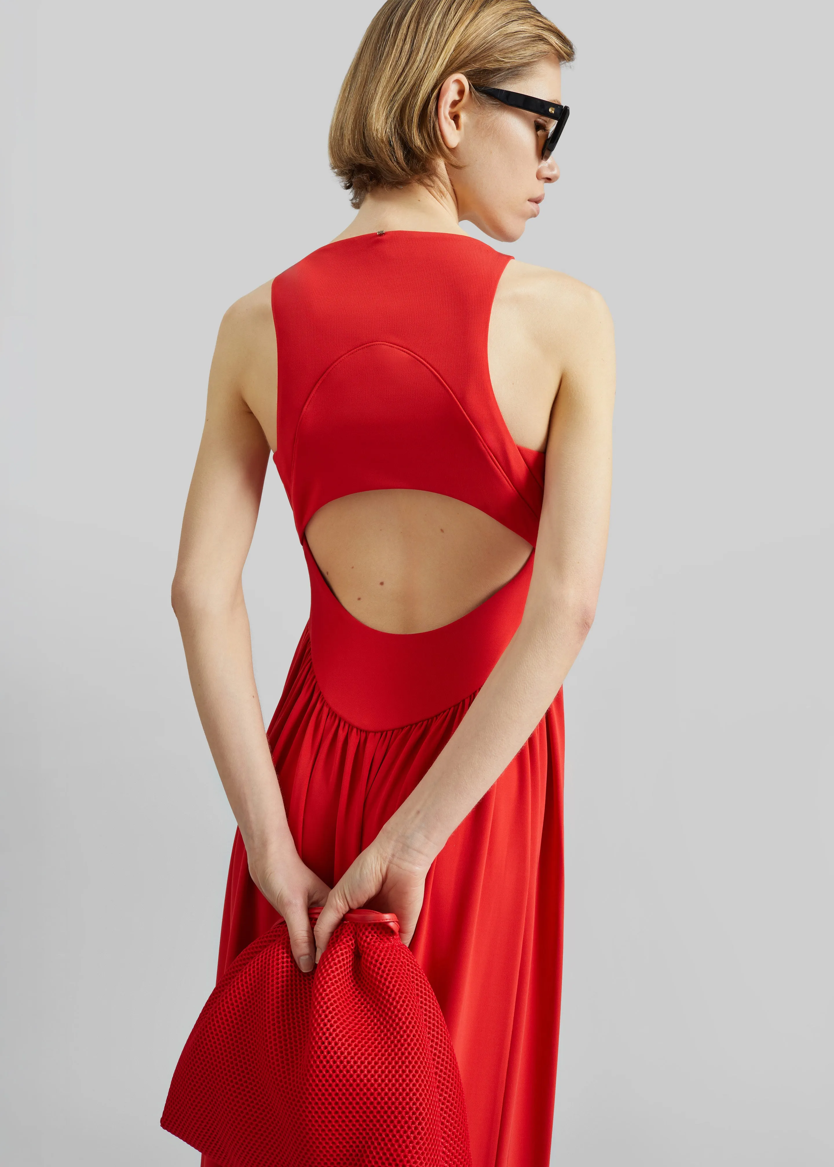 Sportmax Panino Long Dress - Coral sold by Frankie Shop product image thumbnail 2