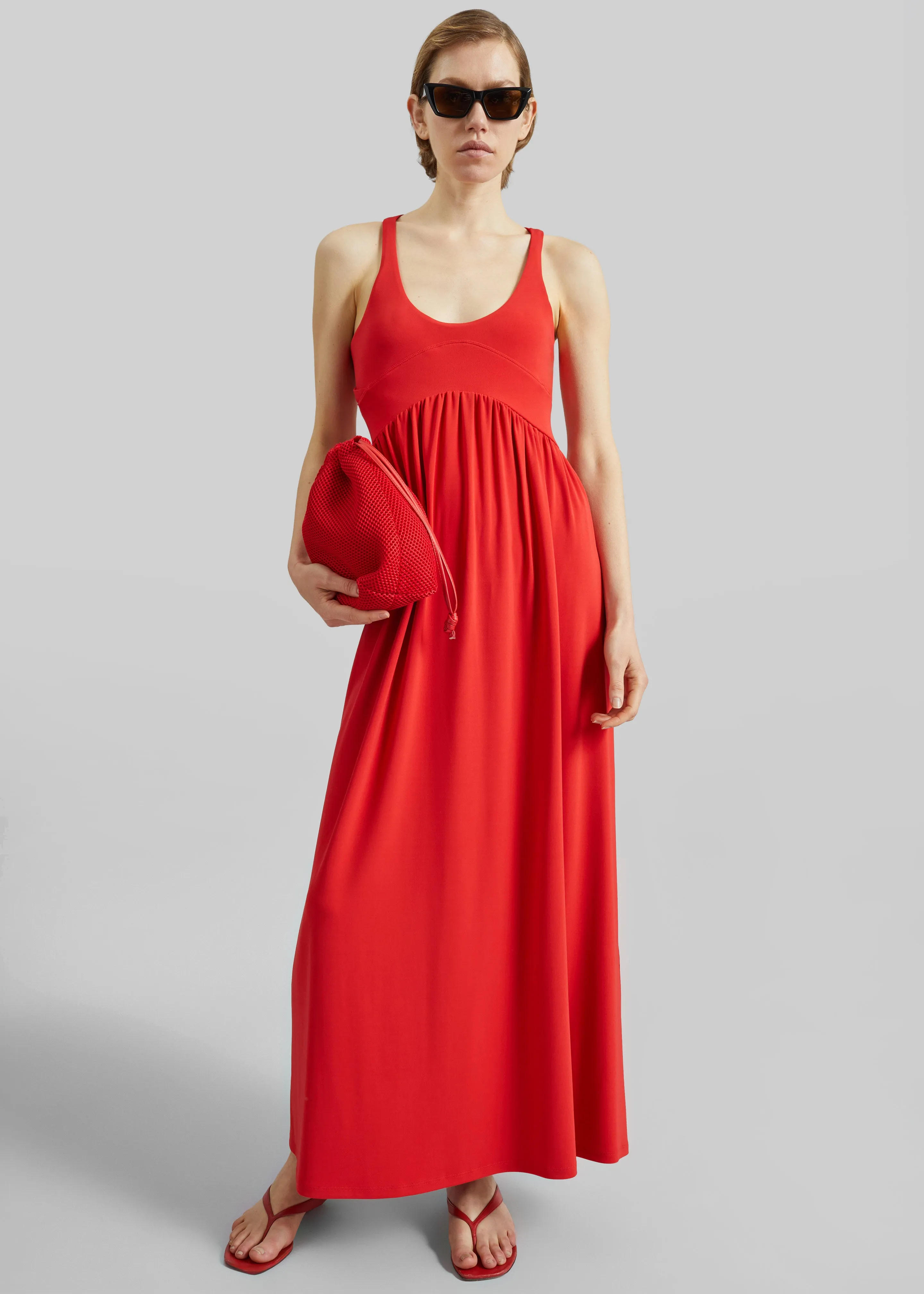 Sportmax Panino Long Dress - Coral sold by Frankie Shop product image thumbnail 5