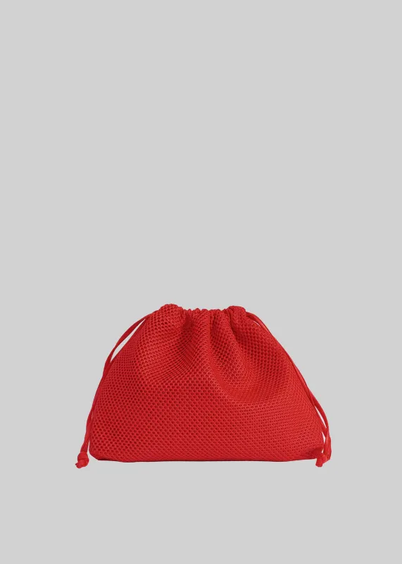 Morgan Mesh Small Pouch - Red made by Frankie Shop