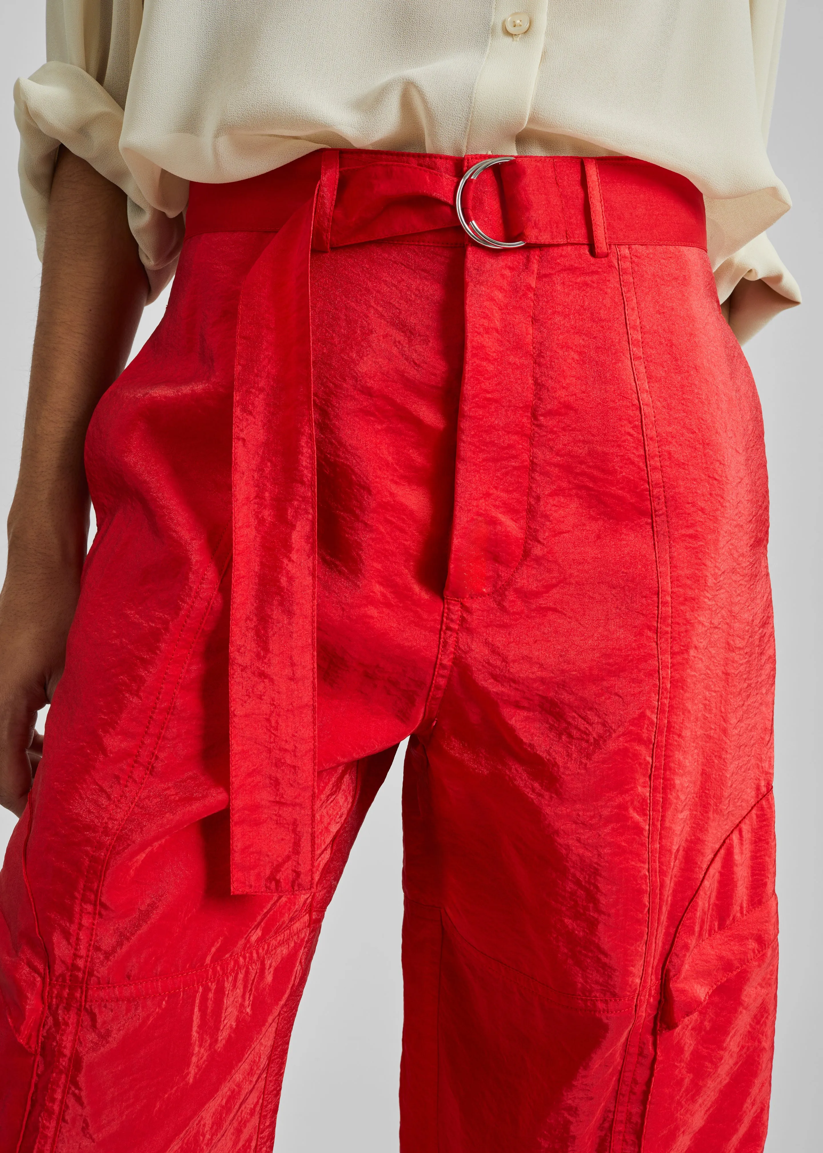 Kelly Sheer Cargo Pants - Red sold by Frankie Shop product image thumbnail 4