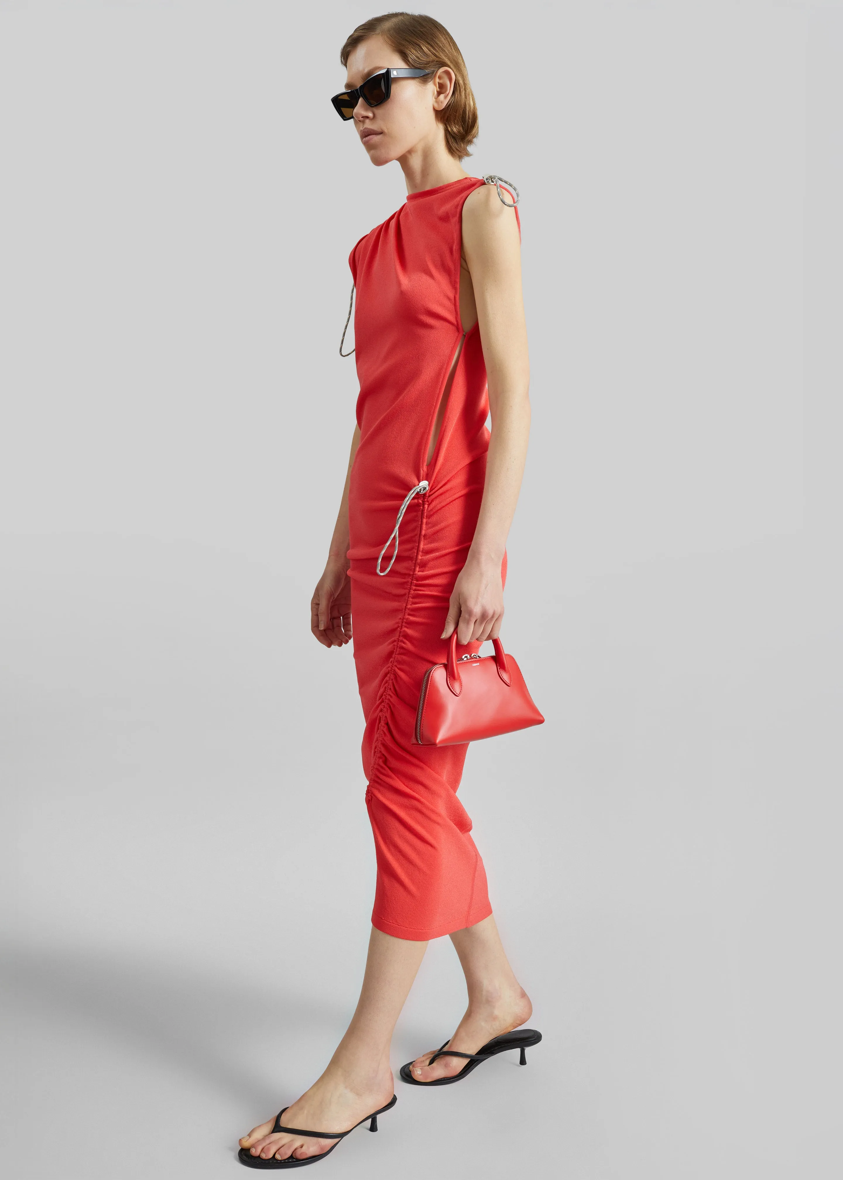 Coperni Adjustable Knit Dress - Red sold by Frankie Shop product image thumbnail 5