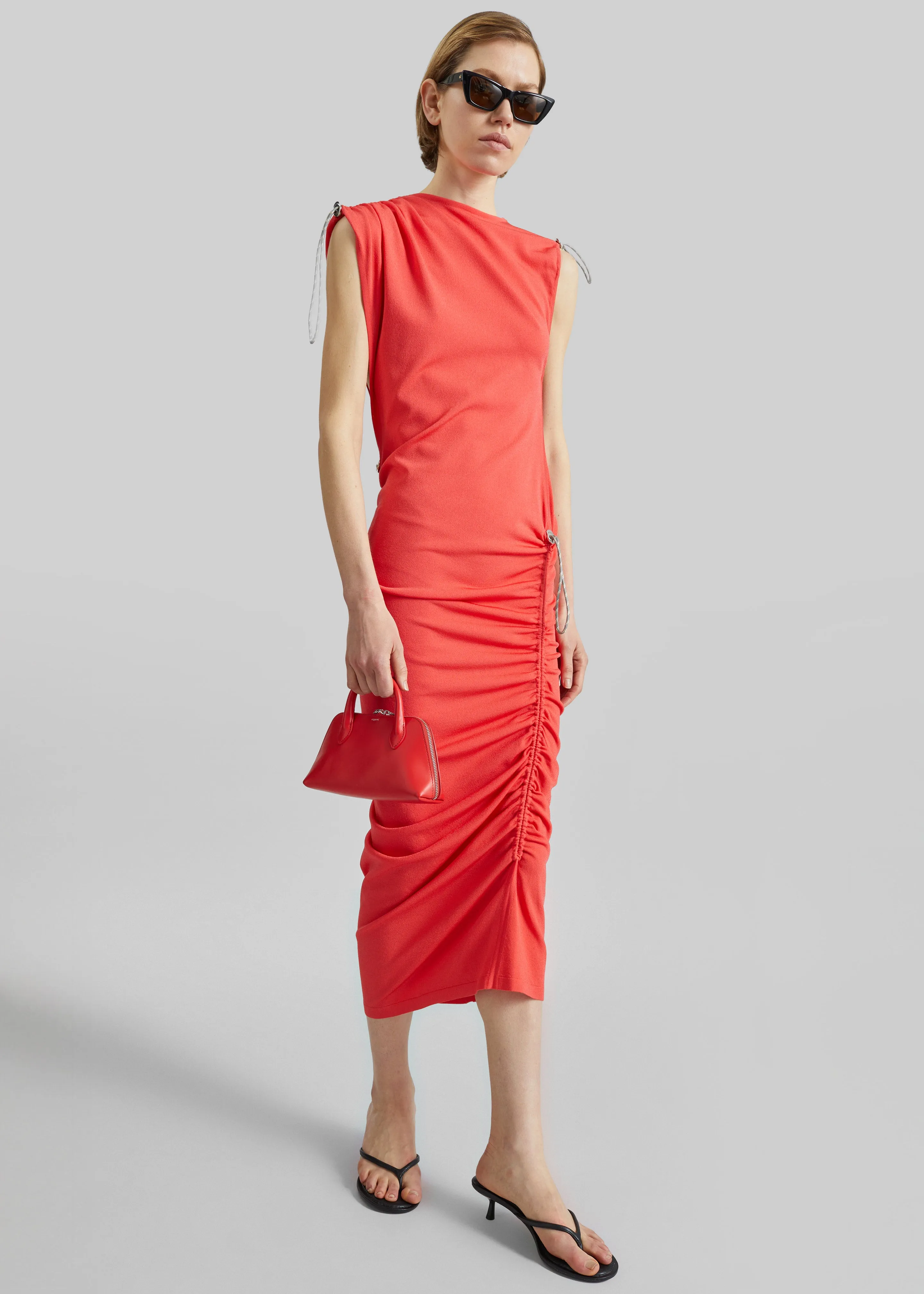 Coperni Adjustable Knit Dress - Red sold by Frankie Shop product image thumbnail 3