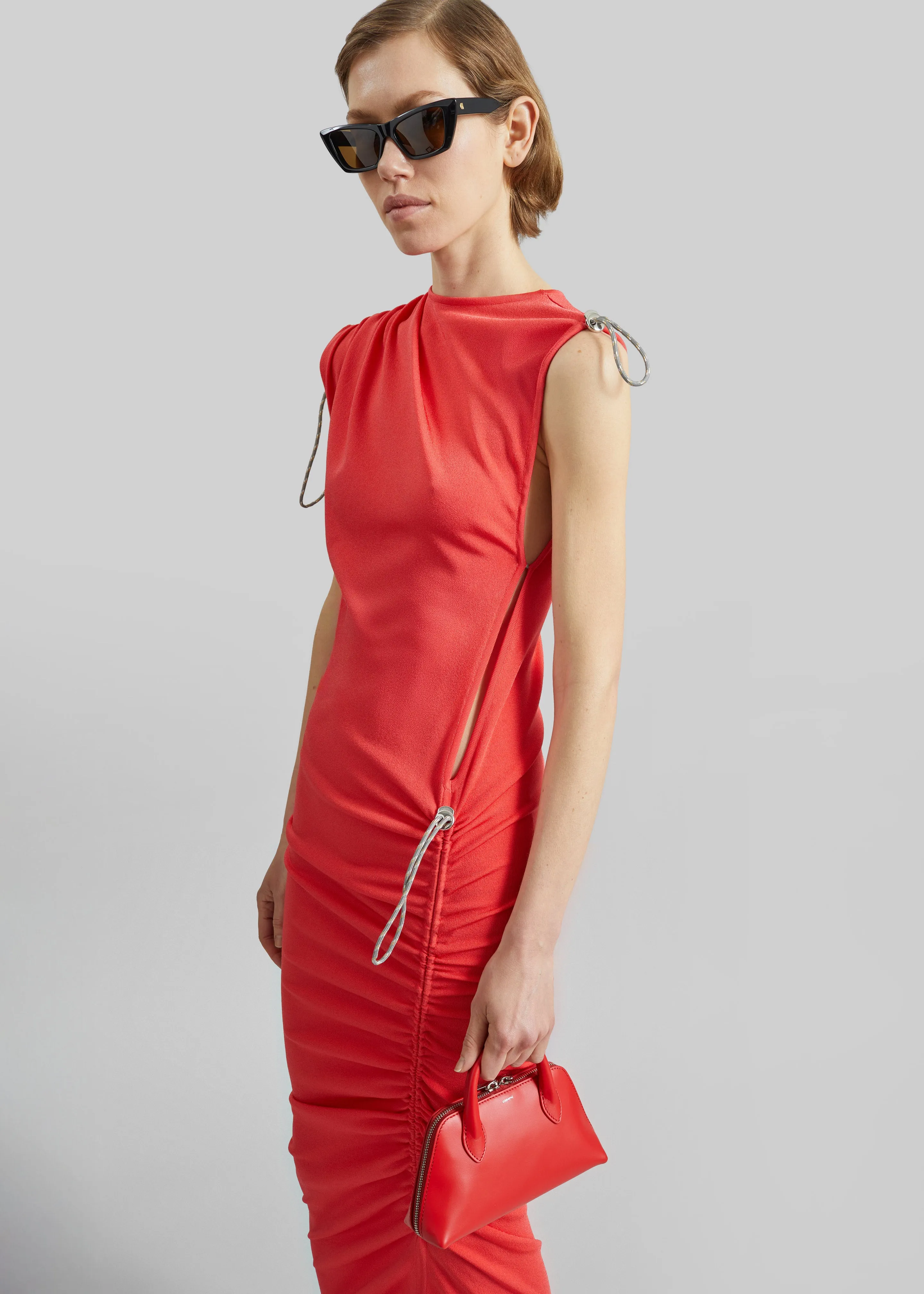 Coperni Adjustable Knit Dress - Red sold by Frankie Shop product image thumbnail 2
