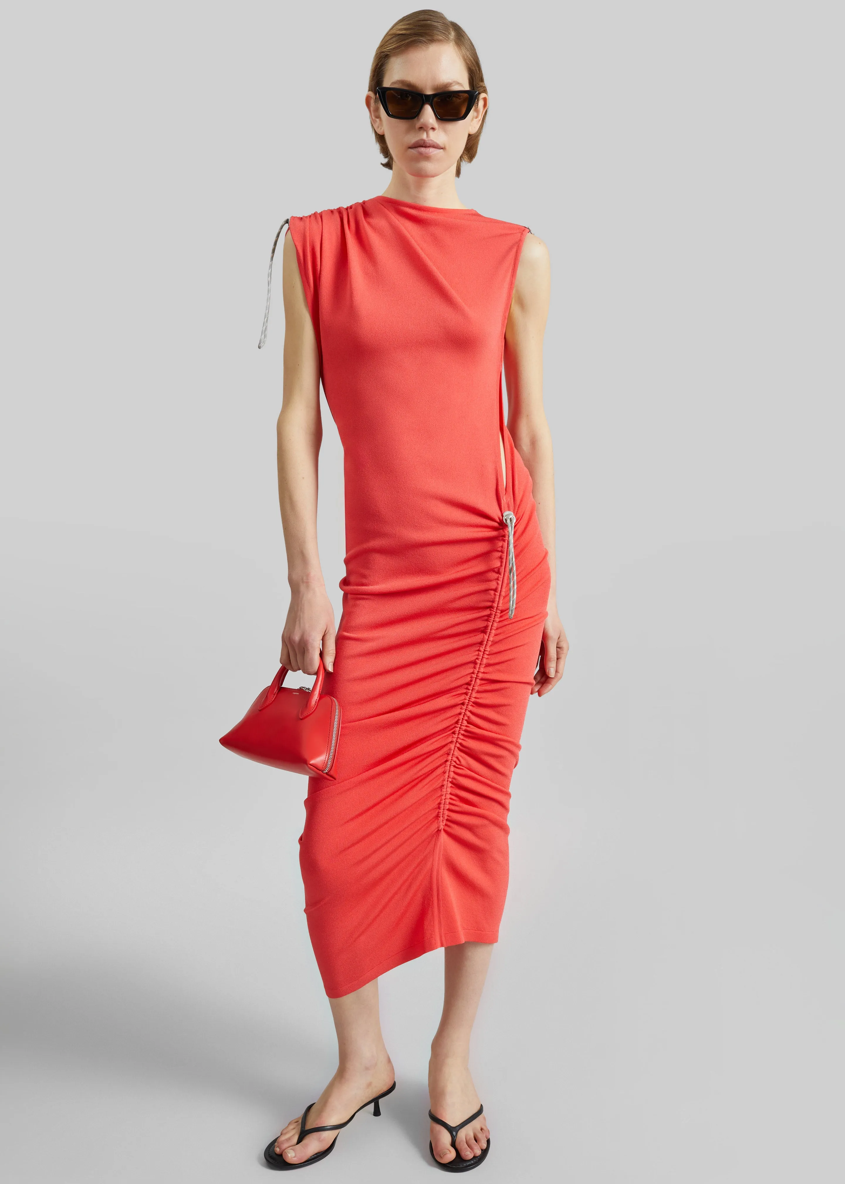 Coperni Adjustable Knit Dress - Red sold by Frankie Shop