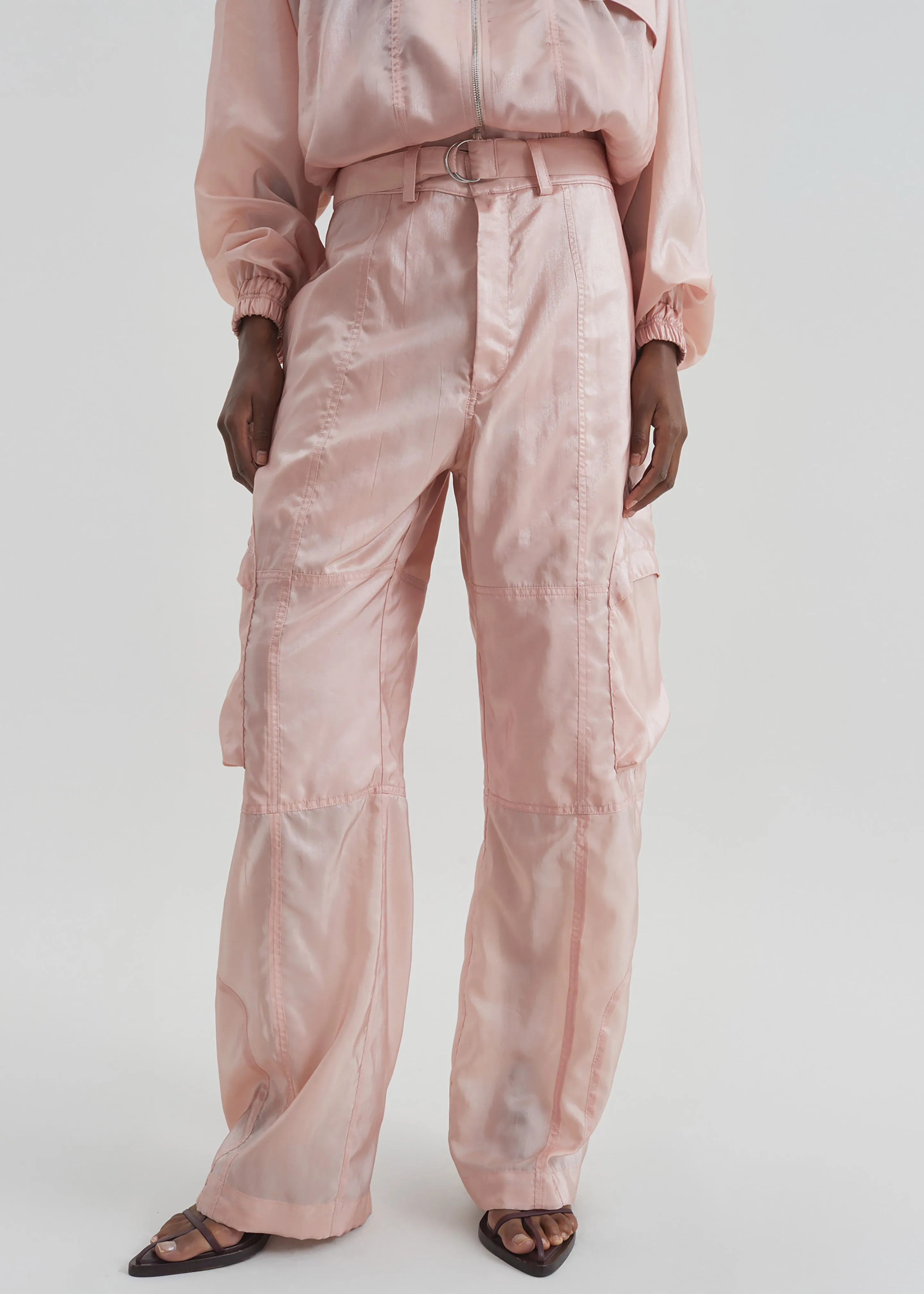 Kelly Sheer Cargo Pants - Pink sold by Frankie Shop product image thumbnail 2