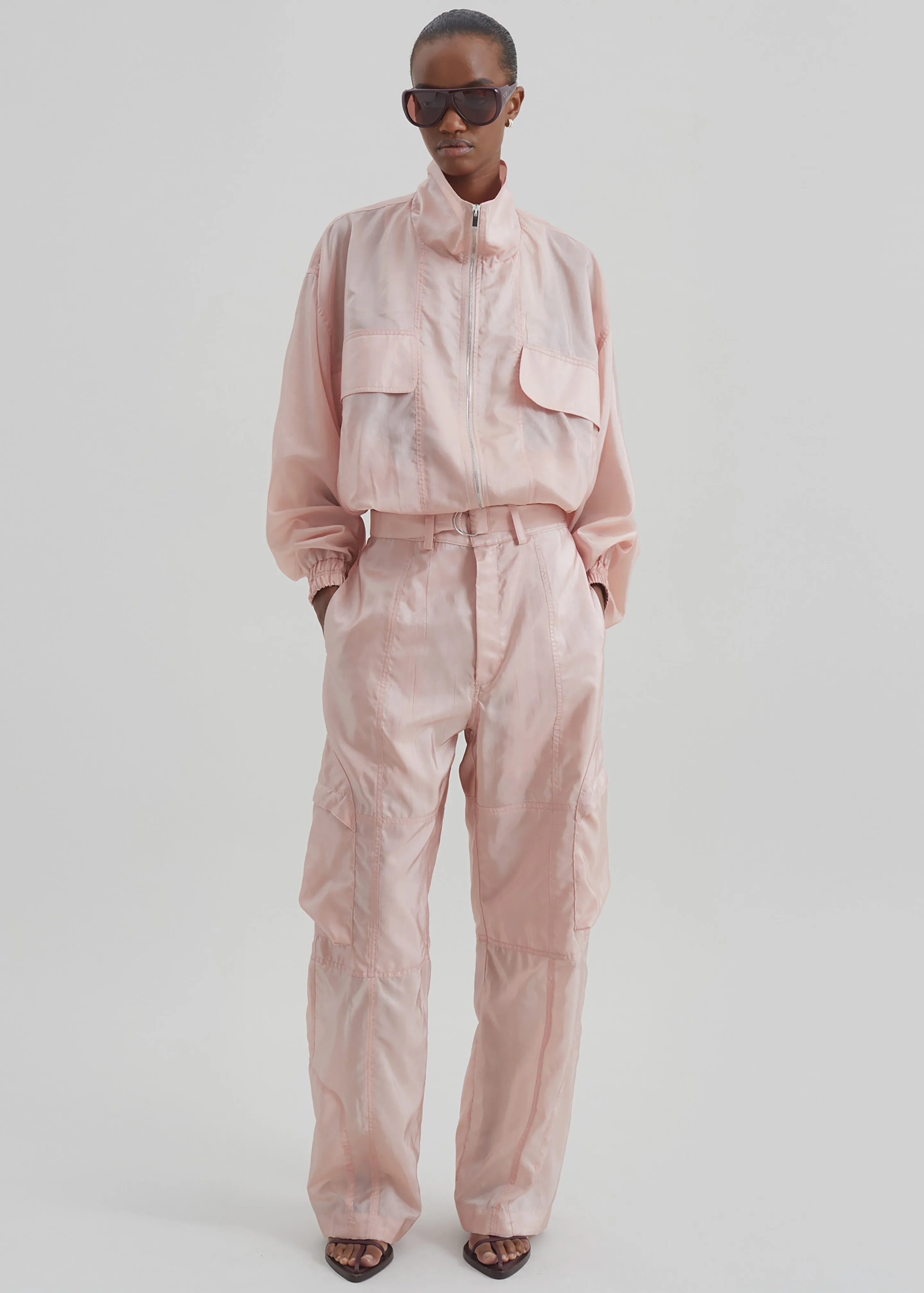 Kelly Sheer Cargo Pants - Pink sold by Frankie Shop product image thumbnail 3