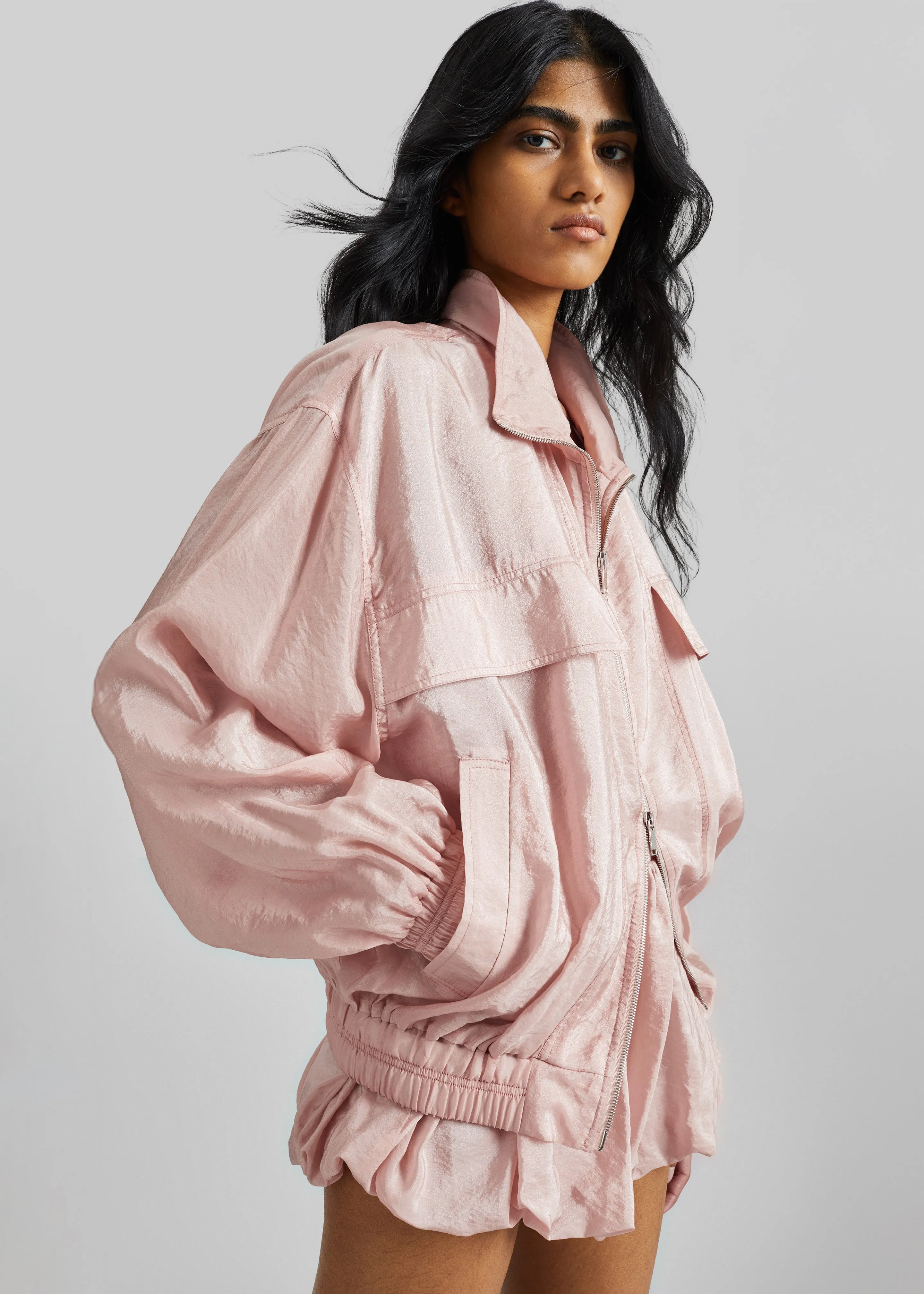 Drea Sheer Bomber Jacket - Faded Pink sold by Frankie Shop product image thumbnail 2