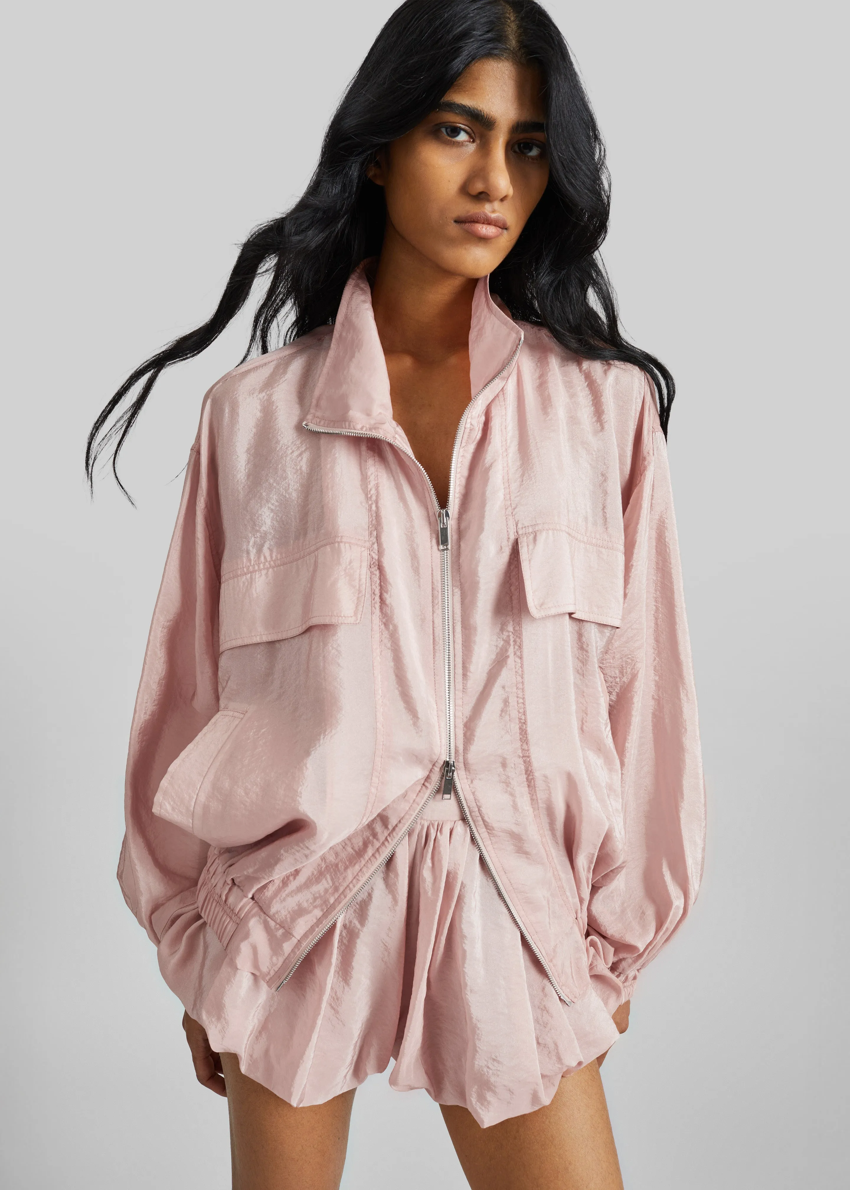 Alina Bubble Hem Shorts - Faded Pink sold by Frankie Shop product image thumbnail 4