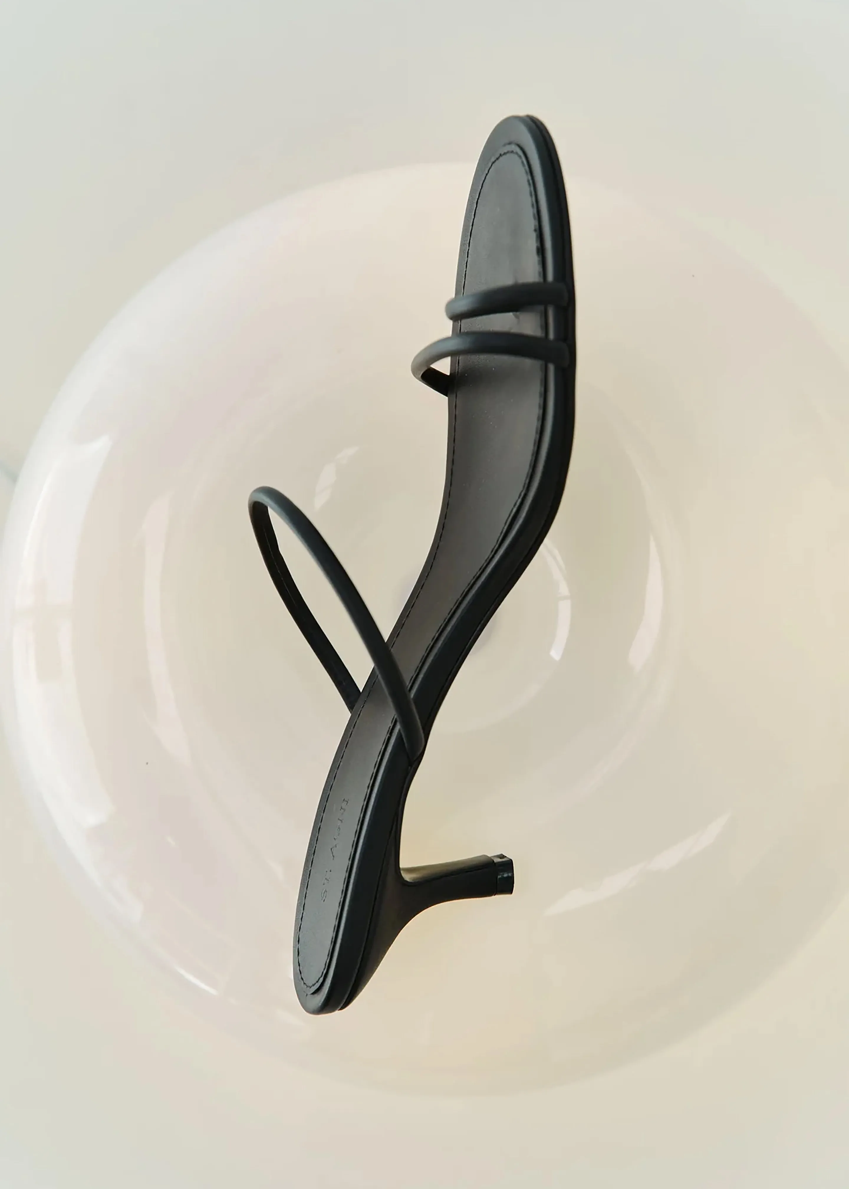 St. Agni Minimal Strap Heels - Black sold by Frankie Shop