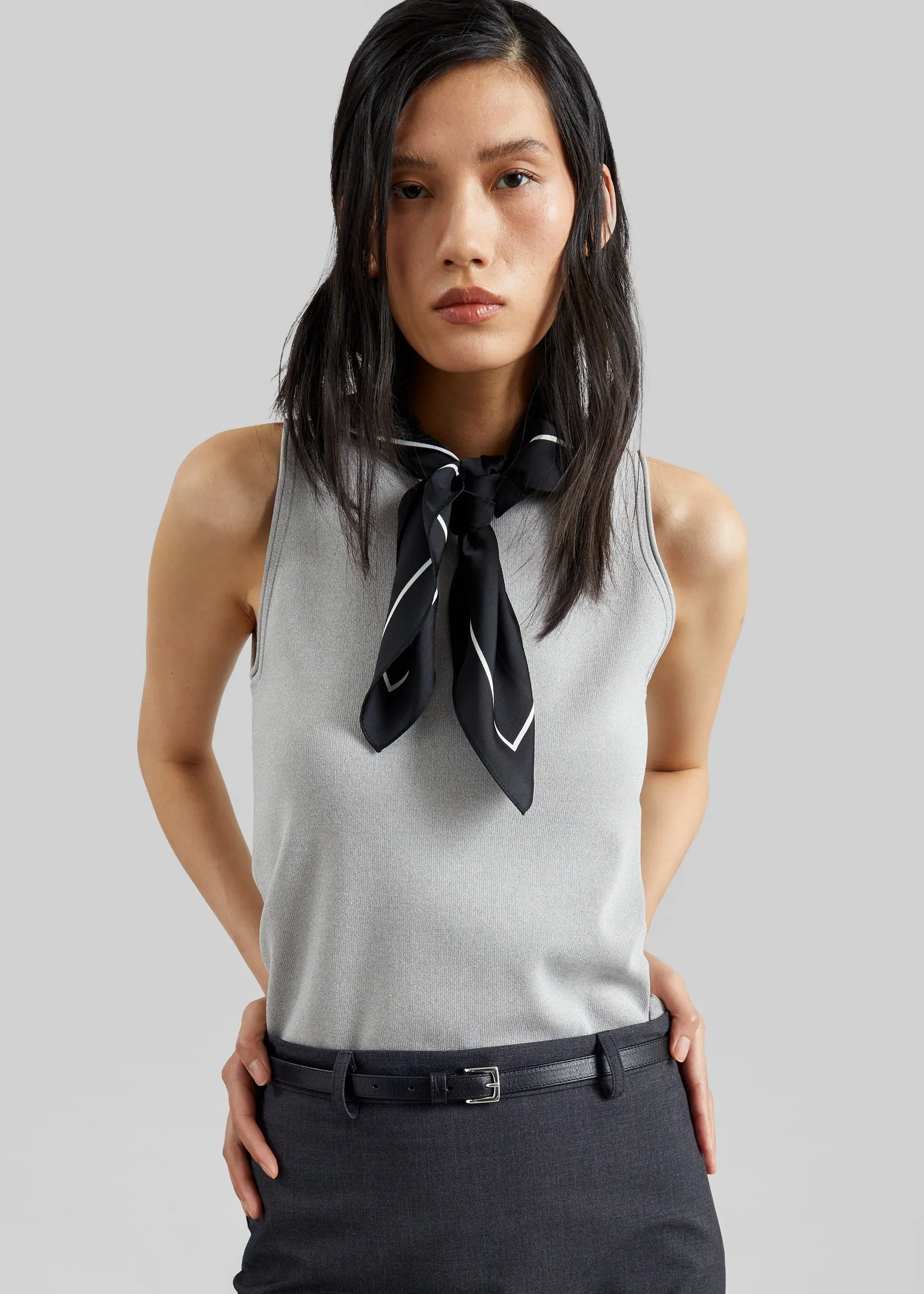 Lerici Square Scarf - Black sold by Frankie Shop product image thumbnail 4