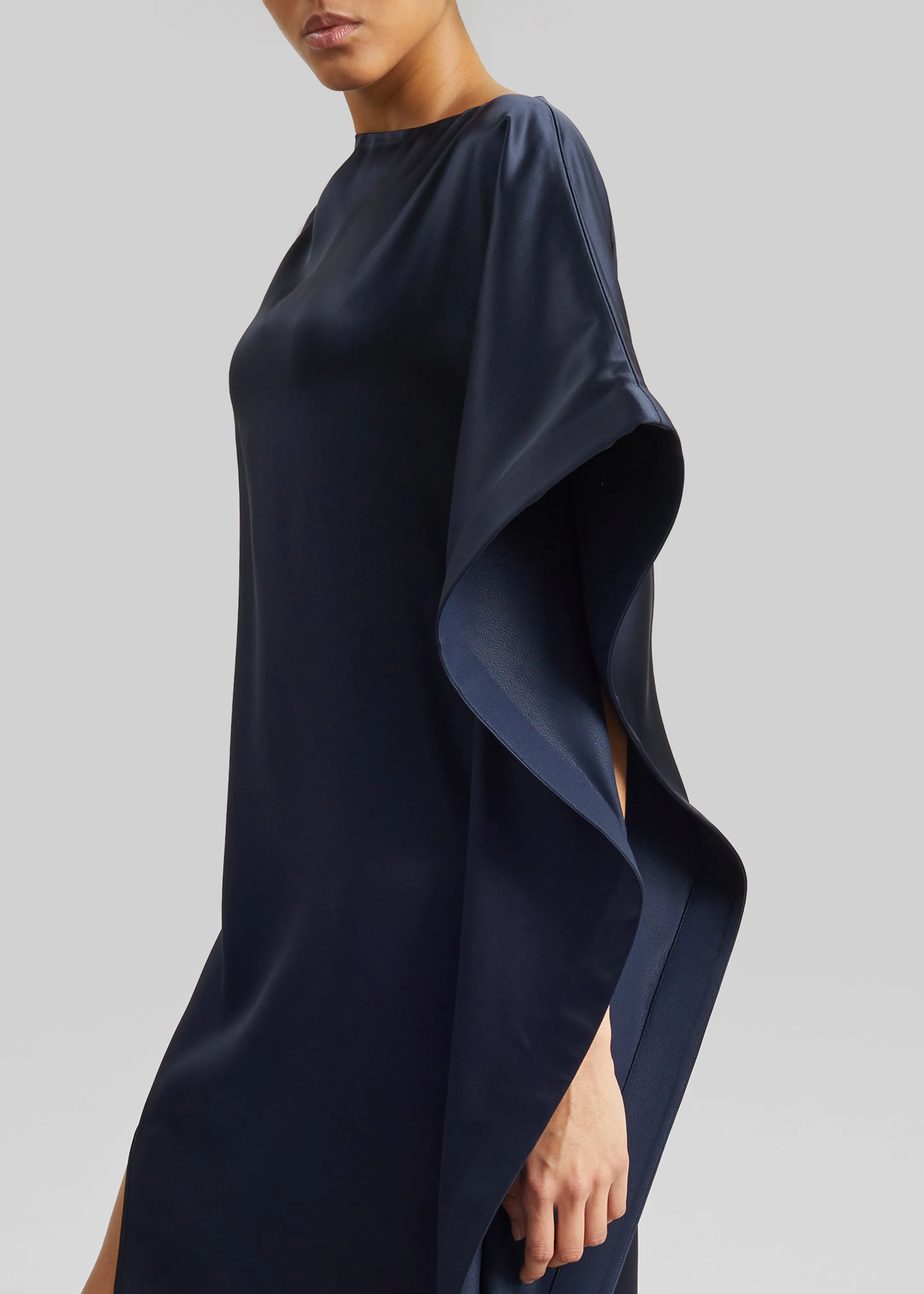 Bevza Asymmetric Maxi Dress - Dark Ink Navy sold by Frankie Shop product image thumbnail 2